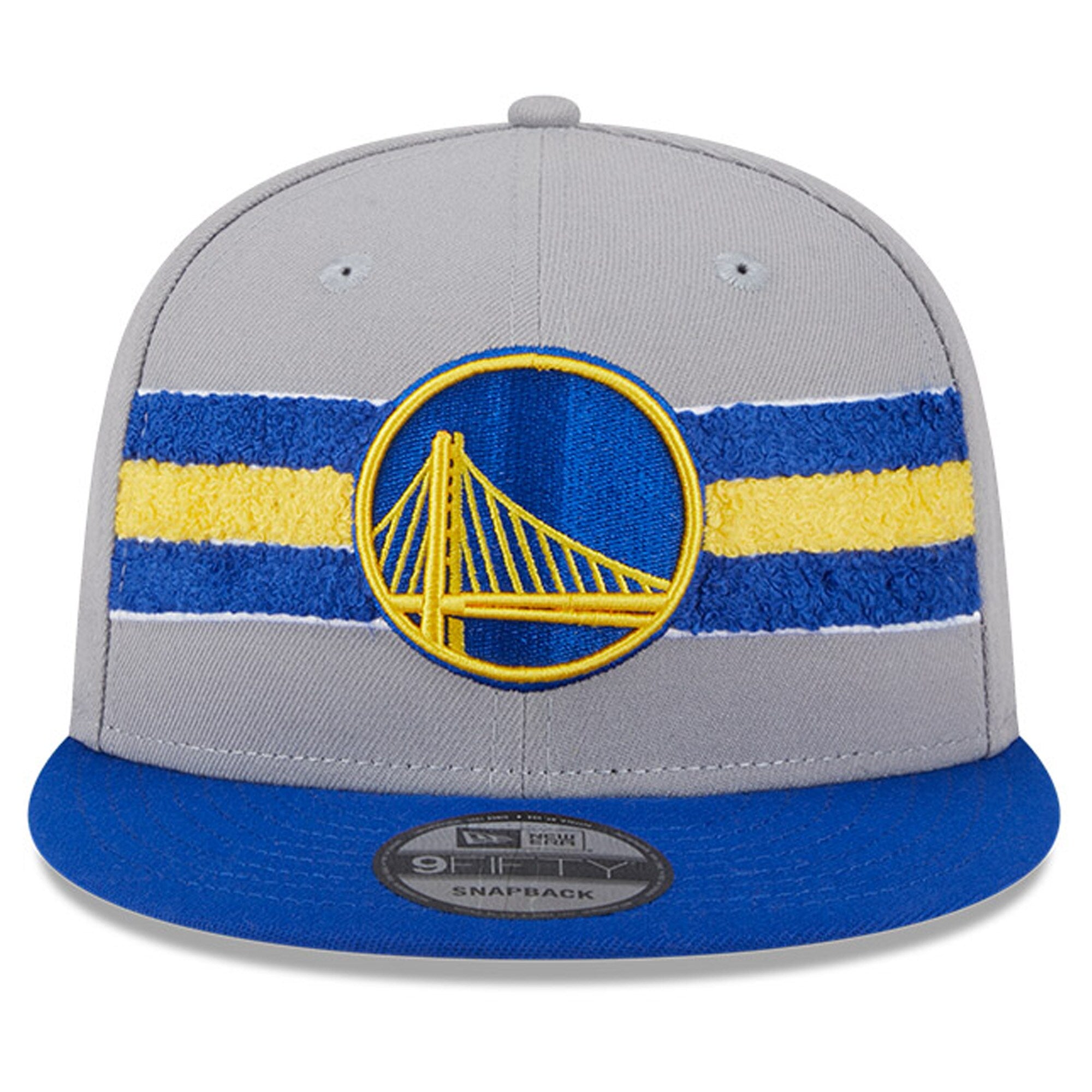 Golden State Warriors New Era Chenille Band 9FIFTY Snapback Hat - Gray