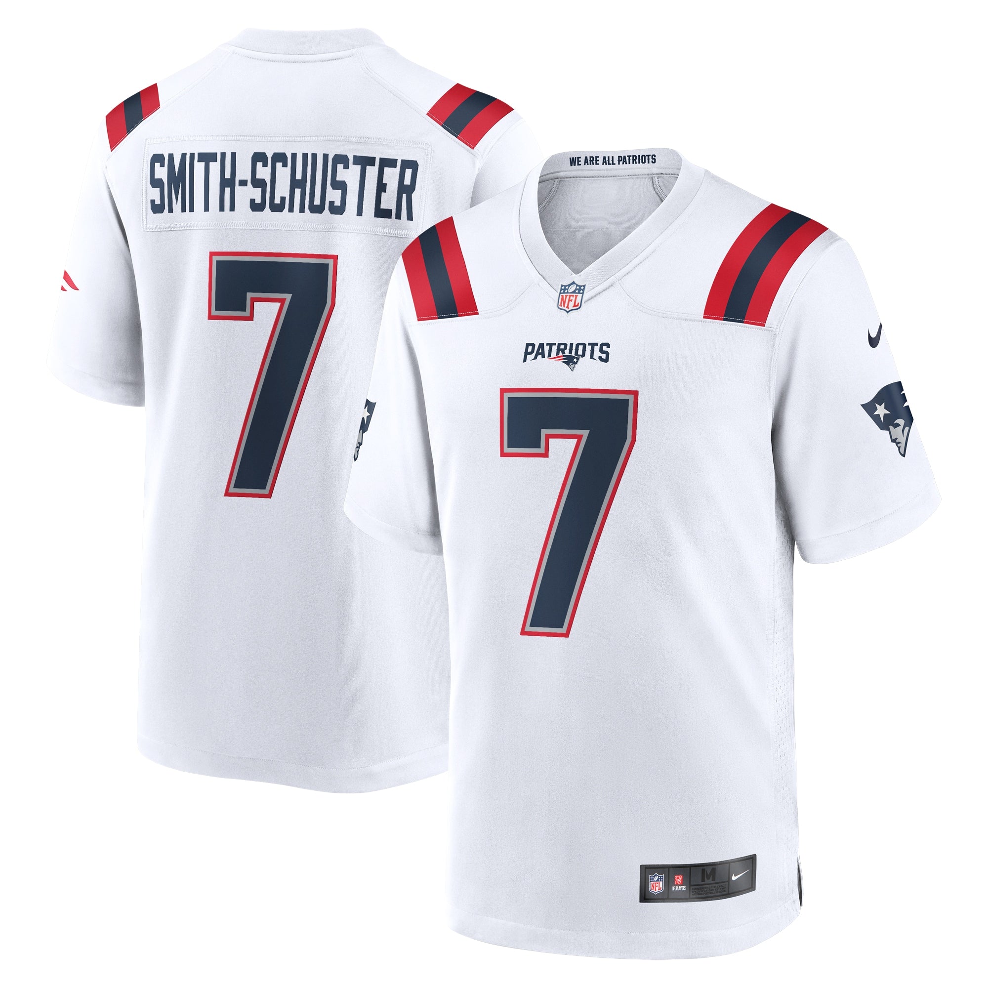 JuJu Smith-Schuster New England Patriots Nike Game Player Jersey   { White