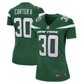 Women s Nike Michael Carter II Gotham Green New York Jets Game Jersey