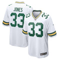 Men s Nike Aaron Jones White Green Bay Packers Game Player Jersey