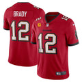 Men s Nike Tom Brady Red Tampa Bay Buccaneers Captain Vapor Limited Jersey