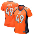 Women s Nike Dennis Smith Orange Denver Broncos Game Retired Player Jersey