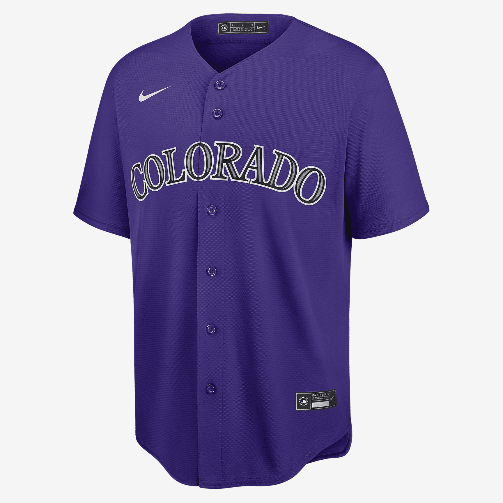 MLB Colorado Rockies Men's Replica Baseball Jersey - Purple