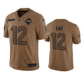Men s Seattle Seahawks Fan 2023 Brown Salute To Service Limited Stitched Jerseys