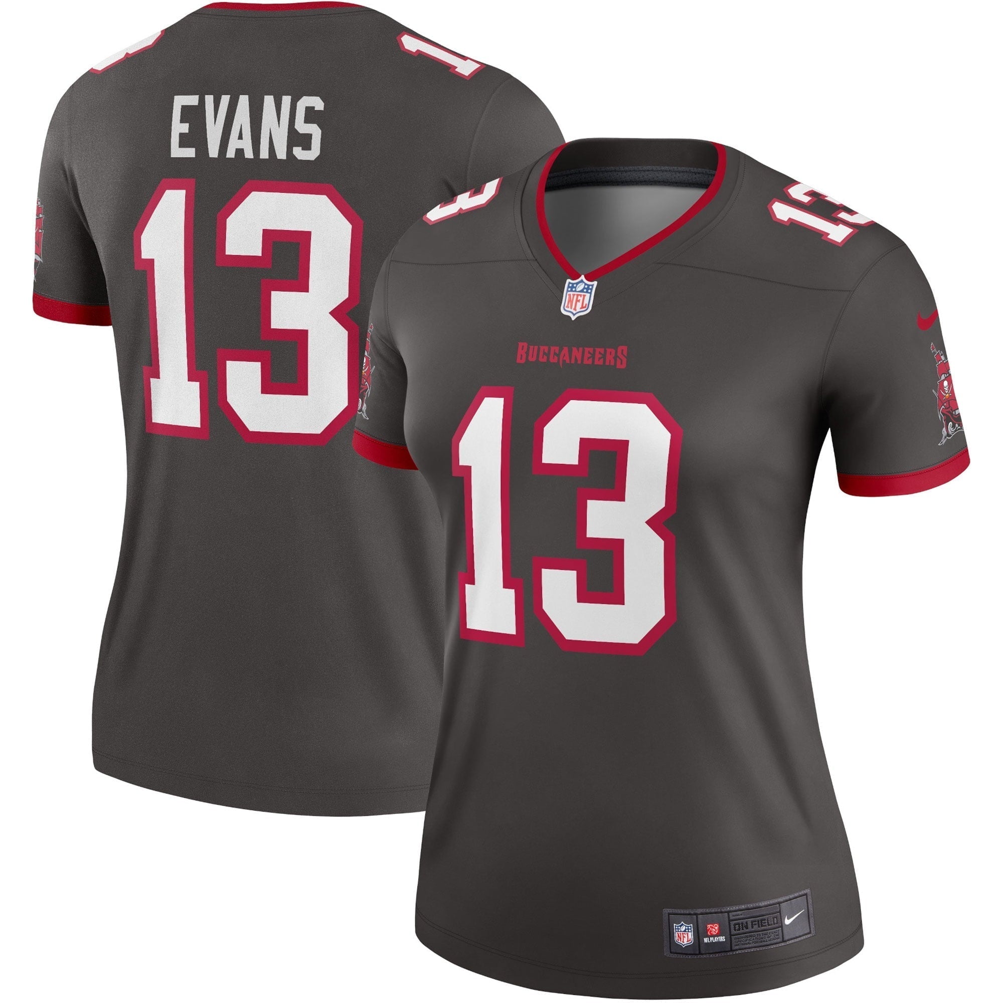 Women s Nike Mike Evans Pewter Tampa Bay Buccaneers Alternate Legend Jersey