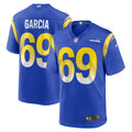 Men s Nike Elijah Garcia Royal Los Angeles Rams Game Player Jersey
