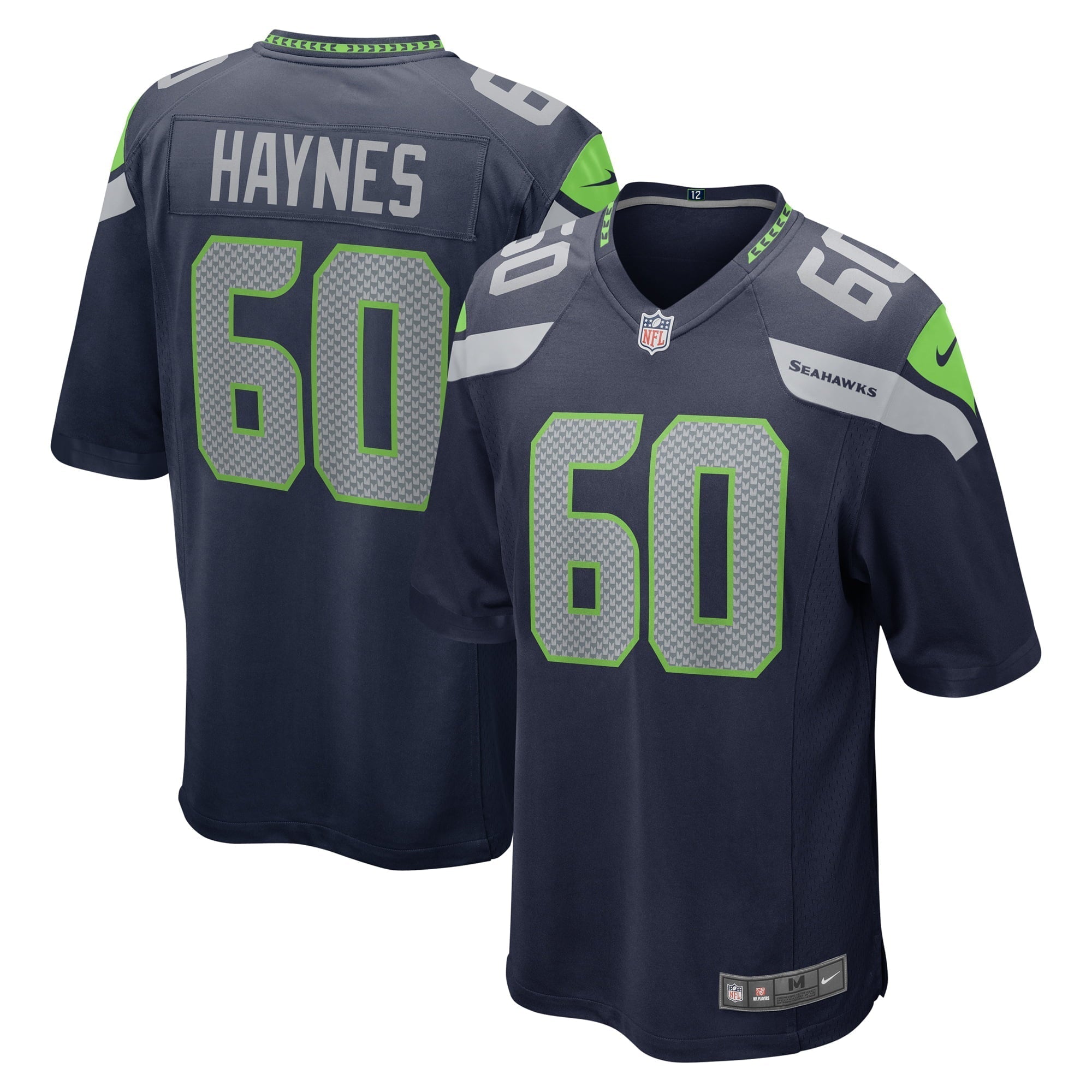 Men s Nike Phil Haynes College Navy Seattle Seahawks Game Jersey