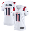 Women s Nike Julian Edelman White New England Patriots Team Game Jersey