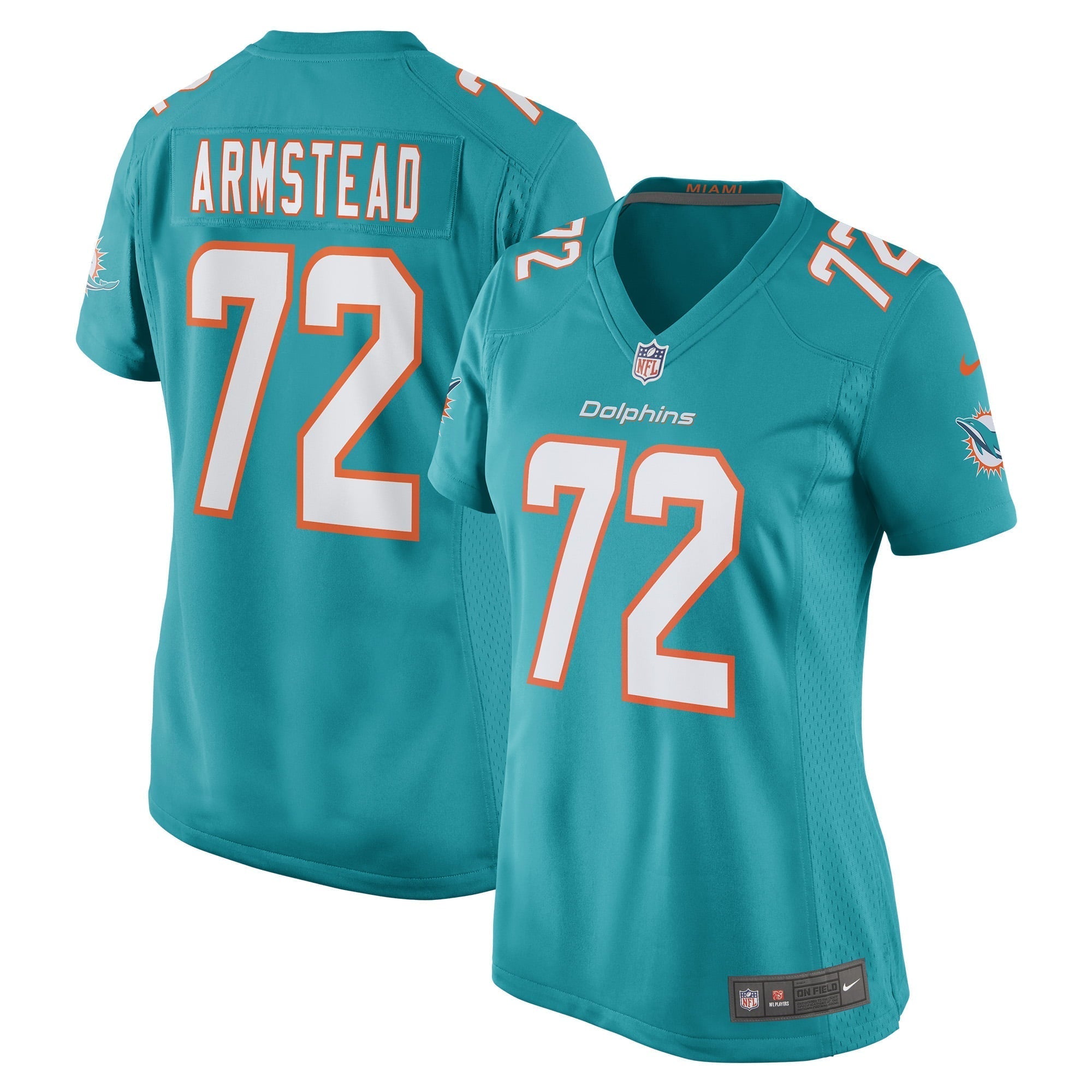 Women s Nike Terron Armstead Aqua Miami Dolphins Game Jersey