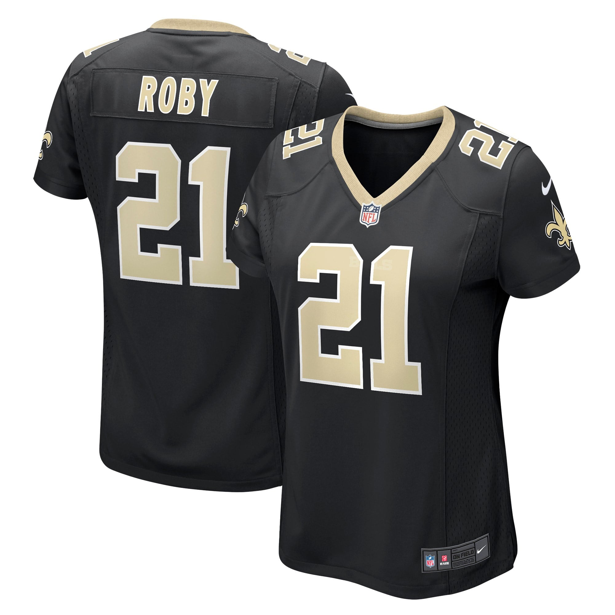 Women s Nike Bradley Roby Black New Orleans Saints Game Jersey