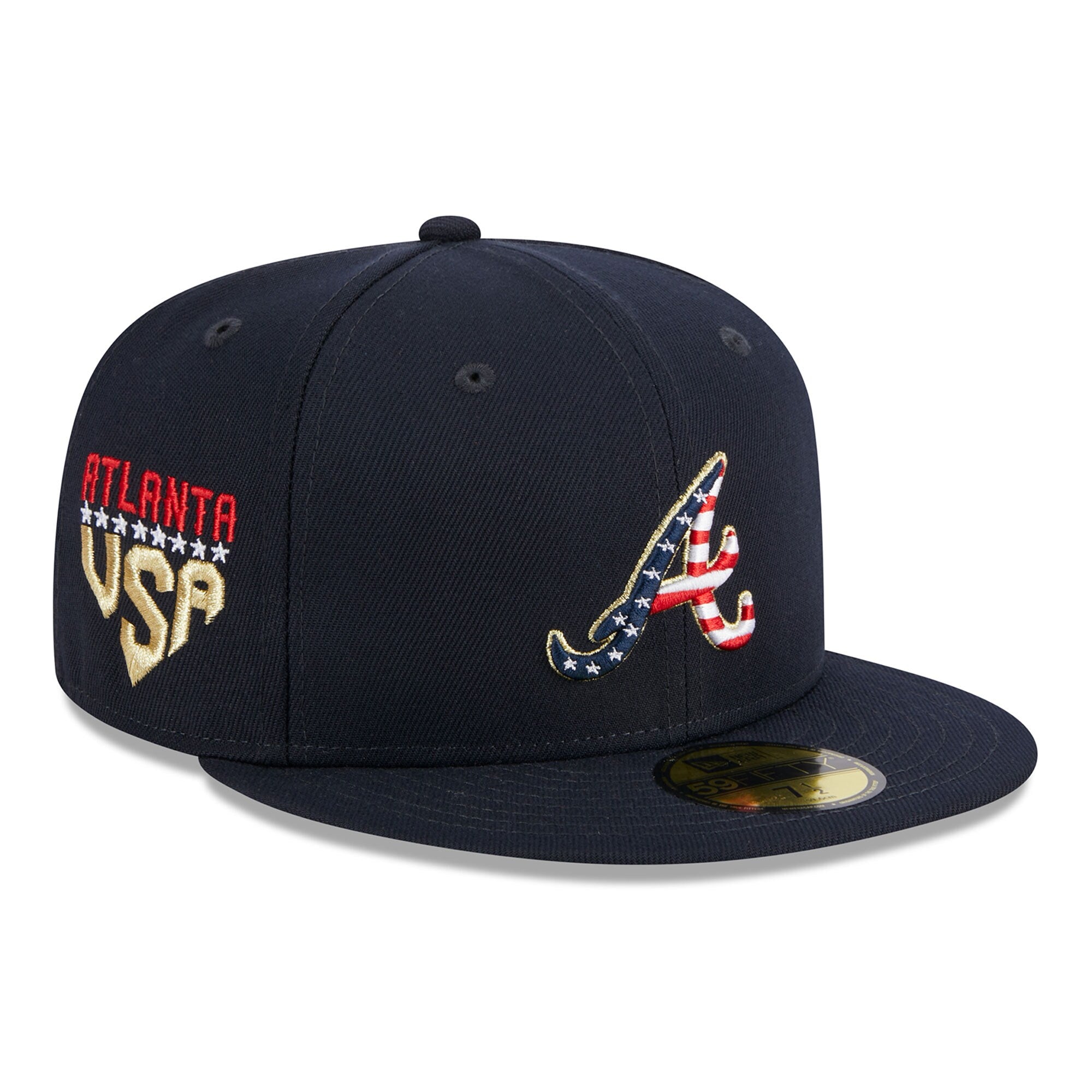 Atlanta Braves New Era 2023 Fourth of July 59FIFTY Fitted Hat - Navy