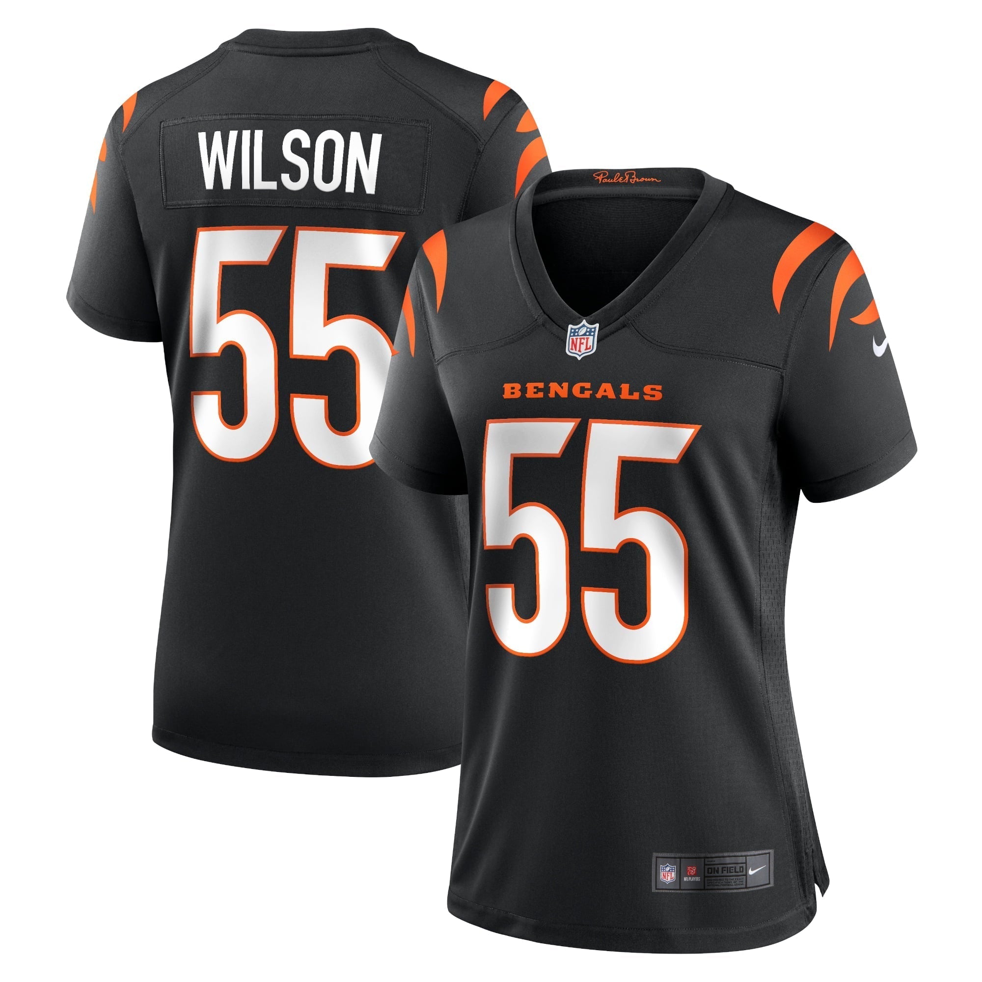 Women s Nike Logan Wilson Black Cincinnati Bengals Game Jersey