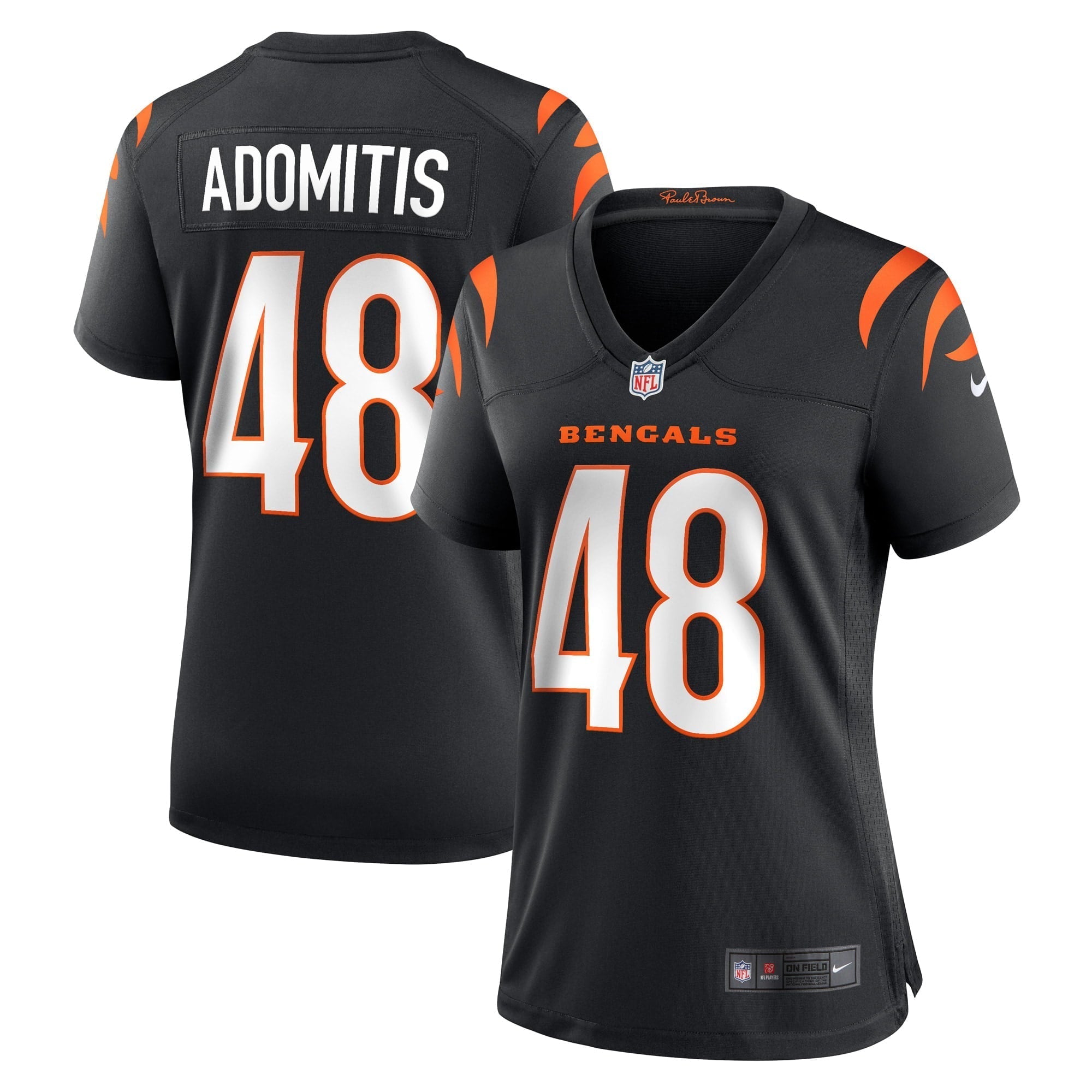 Women s Nike Cal Adomitis Black Cincinnati Bengals Game Player Jersey