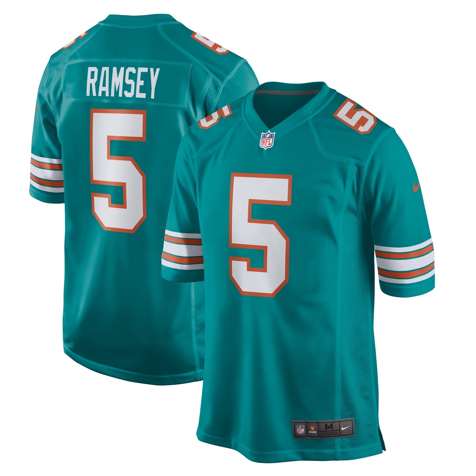 Men s Nike Jalen Ramsey Aqua Miami Dolphins Alternate Game Jersey