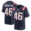 Men s Nike Tucker Addington Navy New England Patriots Home Game Player Jersey