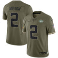 Zach Wilson New York Jets Nike 2022 Salute To Service Limited Jersey   Olive