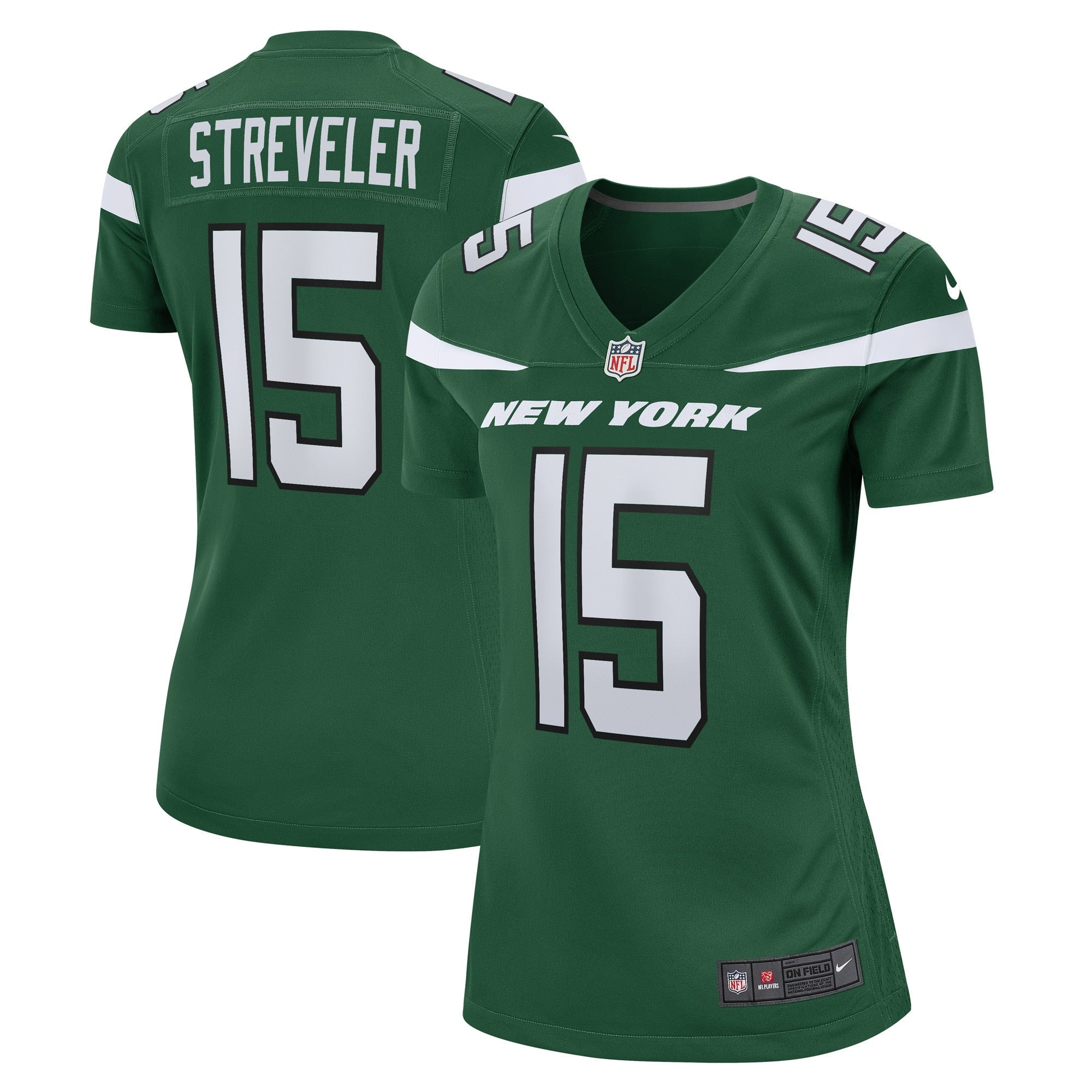 Women s Nike Chris Streveler Gotham Green New York Jets Game Player Jersey