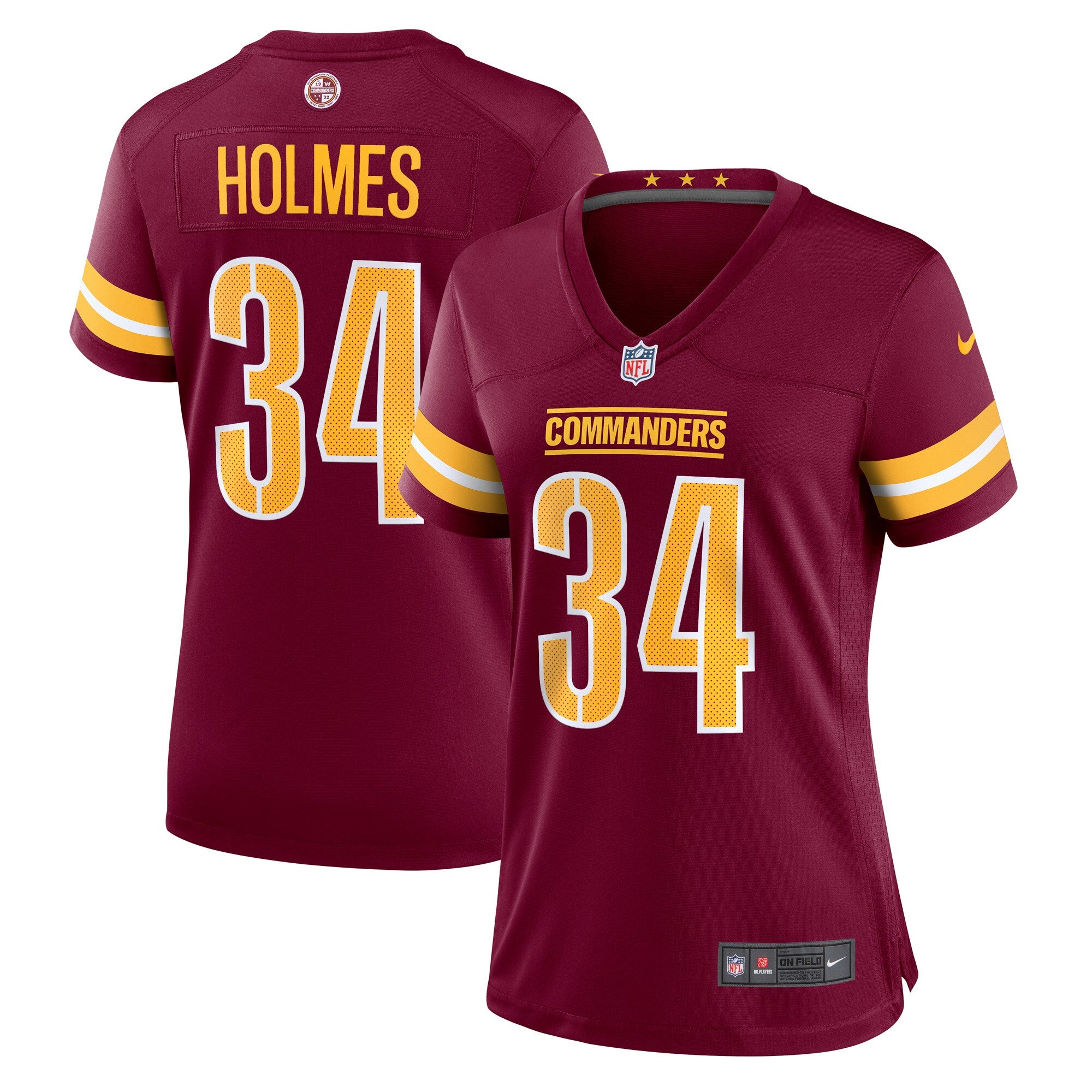 Christian Holmes Washington Commanders Nike Women s Player Game Jersey   Burgundy