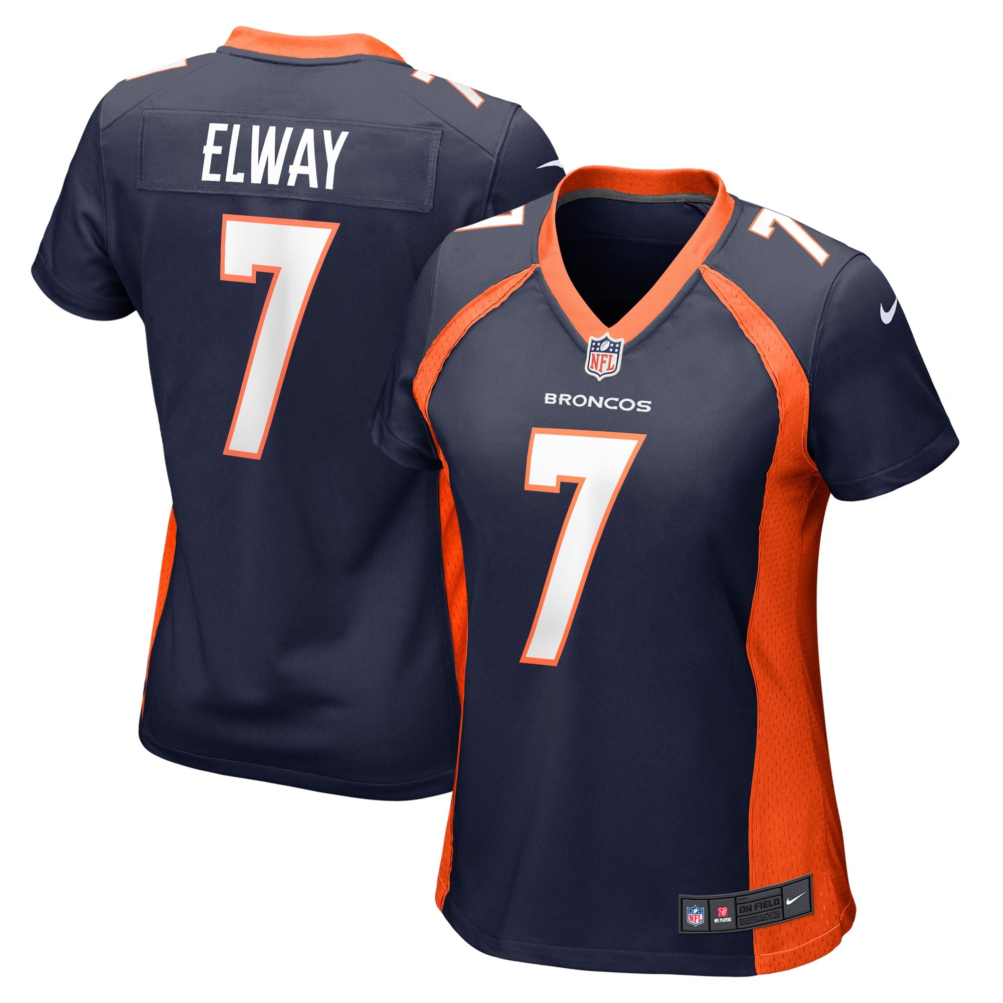 John Elway Denver Broncos Nike Women s Retired Player Jersey   Navy