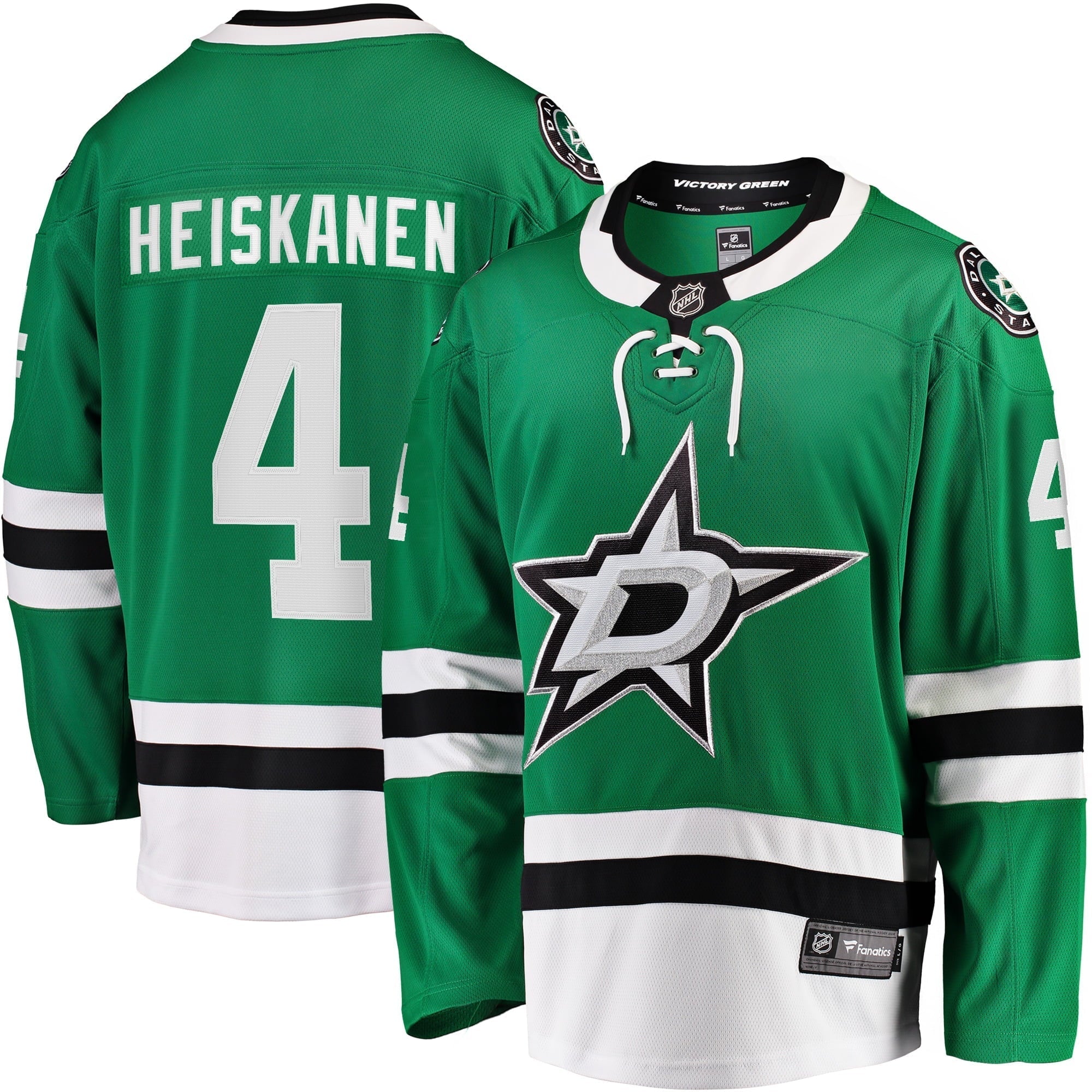 Men's Fanatics Branded Miro Heiskanen Kelly Green Dallas Stars Team Color Breakaway Player Jersey