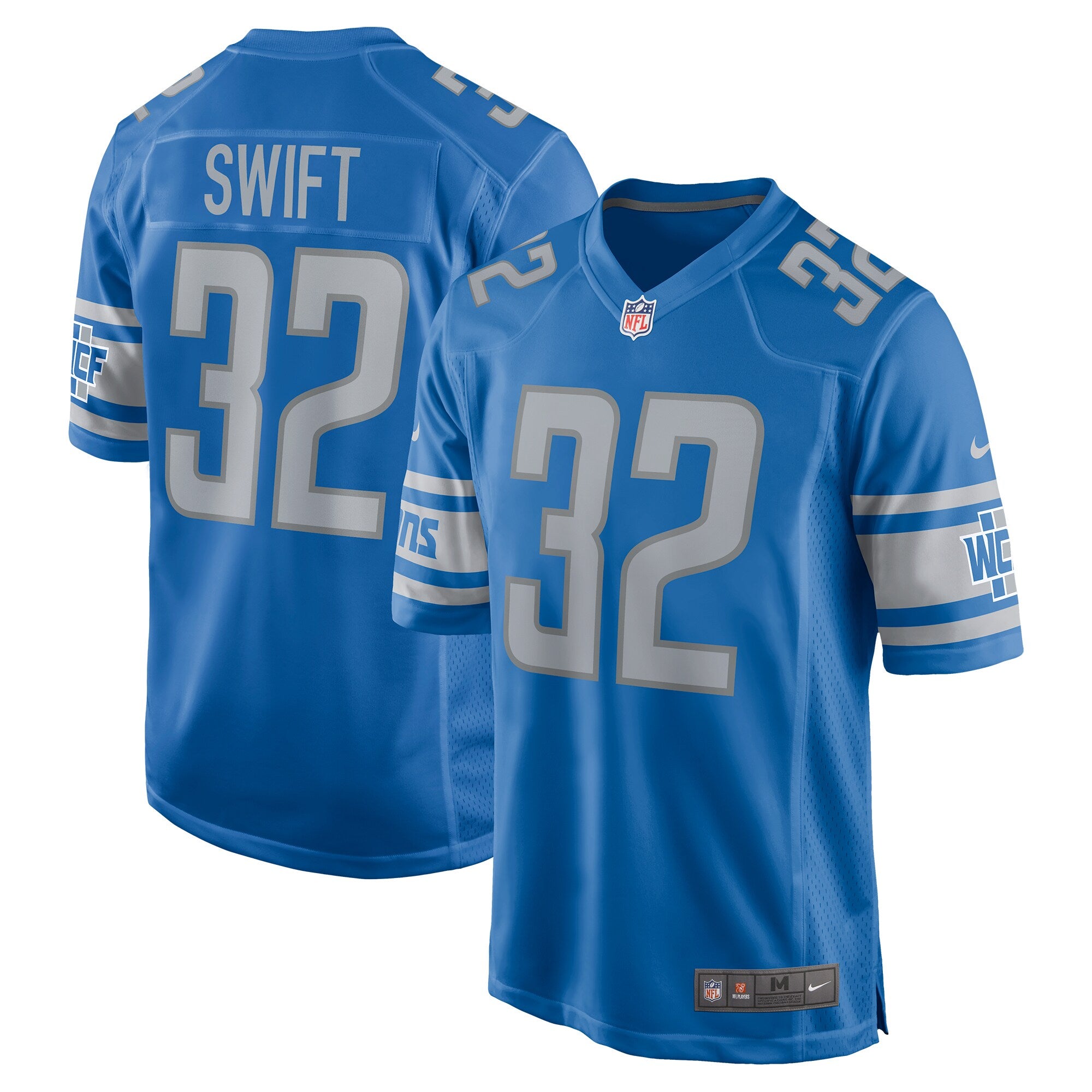 D Andre Swift Detroit Lions Nike Game Jersey   Blue