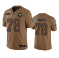 Men s Tampa Bay Buccaneers Tristan Wirfs 2023 Brown Salute To Service Limited Stitched Jerseys