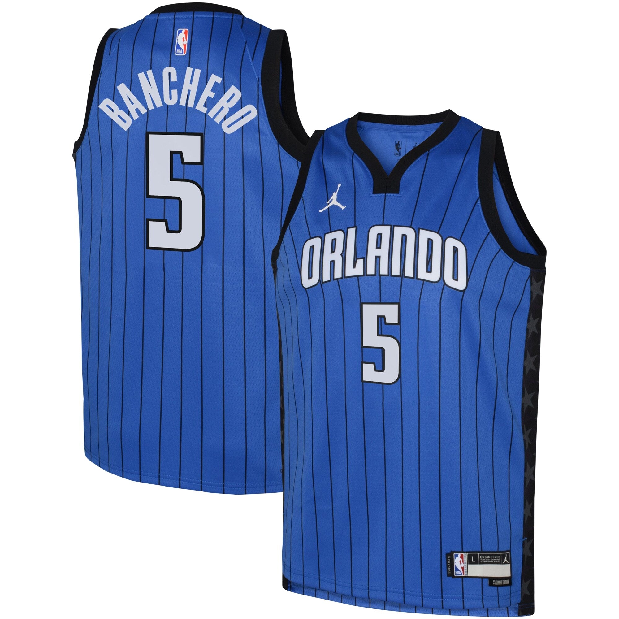 Paolo Banchero Orlando Magic Jordans Brand Youth Swingman Jersey - Statement - Royal