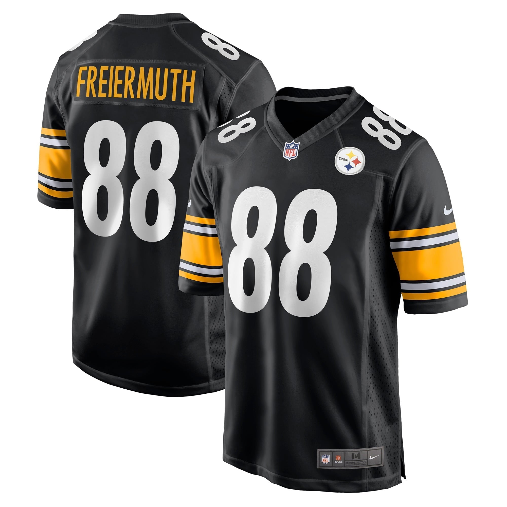Men s Nike Pat Freiermuth Black Pittsburgh Steelers Game Jersey