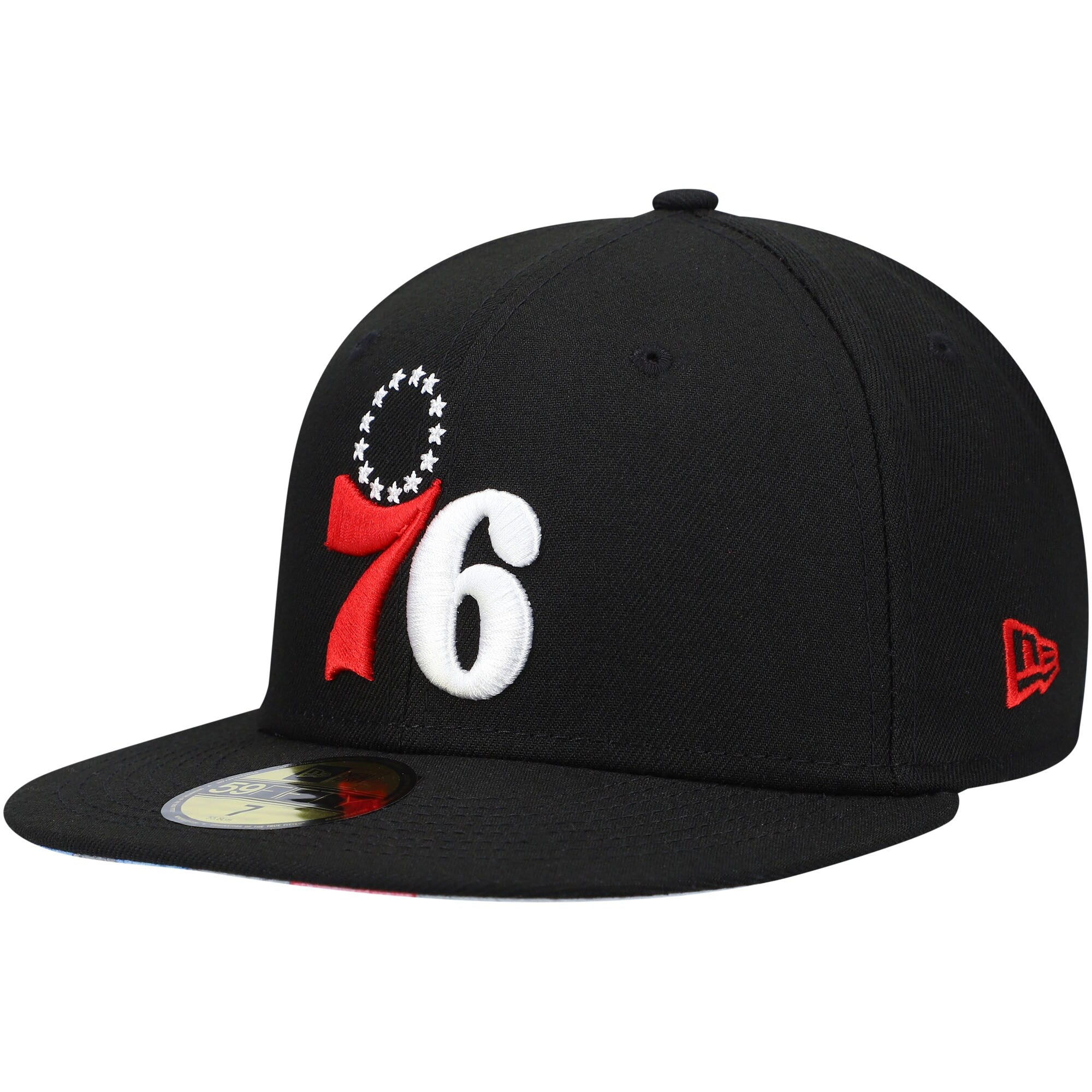 Philadelphia 76ers New Era Team Wordmark 59FIFTY Fitted Hat - Black