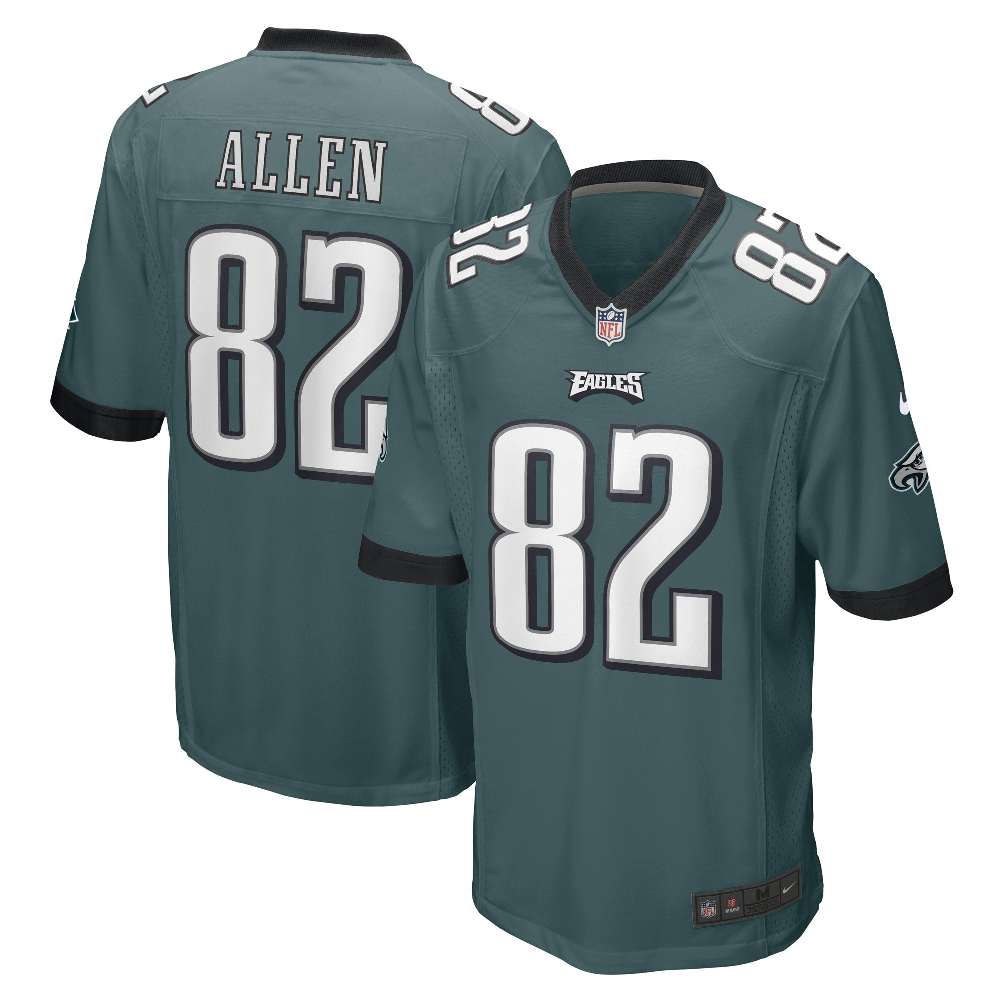 Devon Allen Philadelphia Eagles Nike Game Player Jersey   Midnight Green