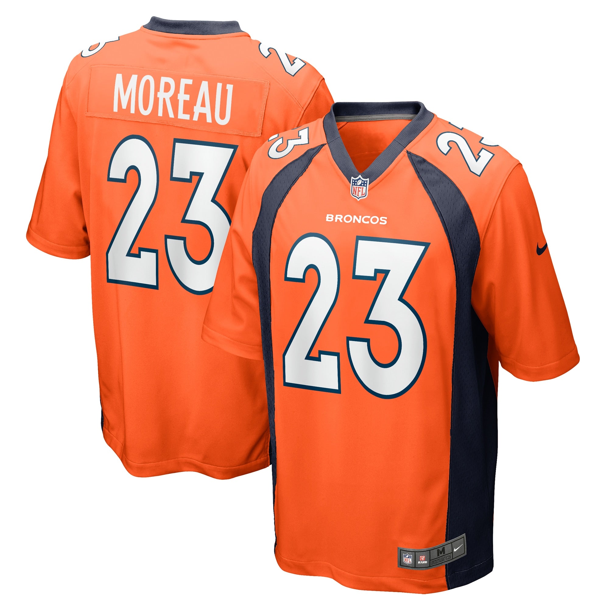 Fabian Moreau Denver Broncos Nike Team Game Jersey    Orange