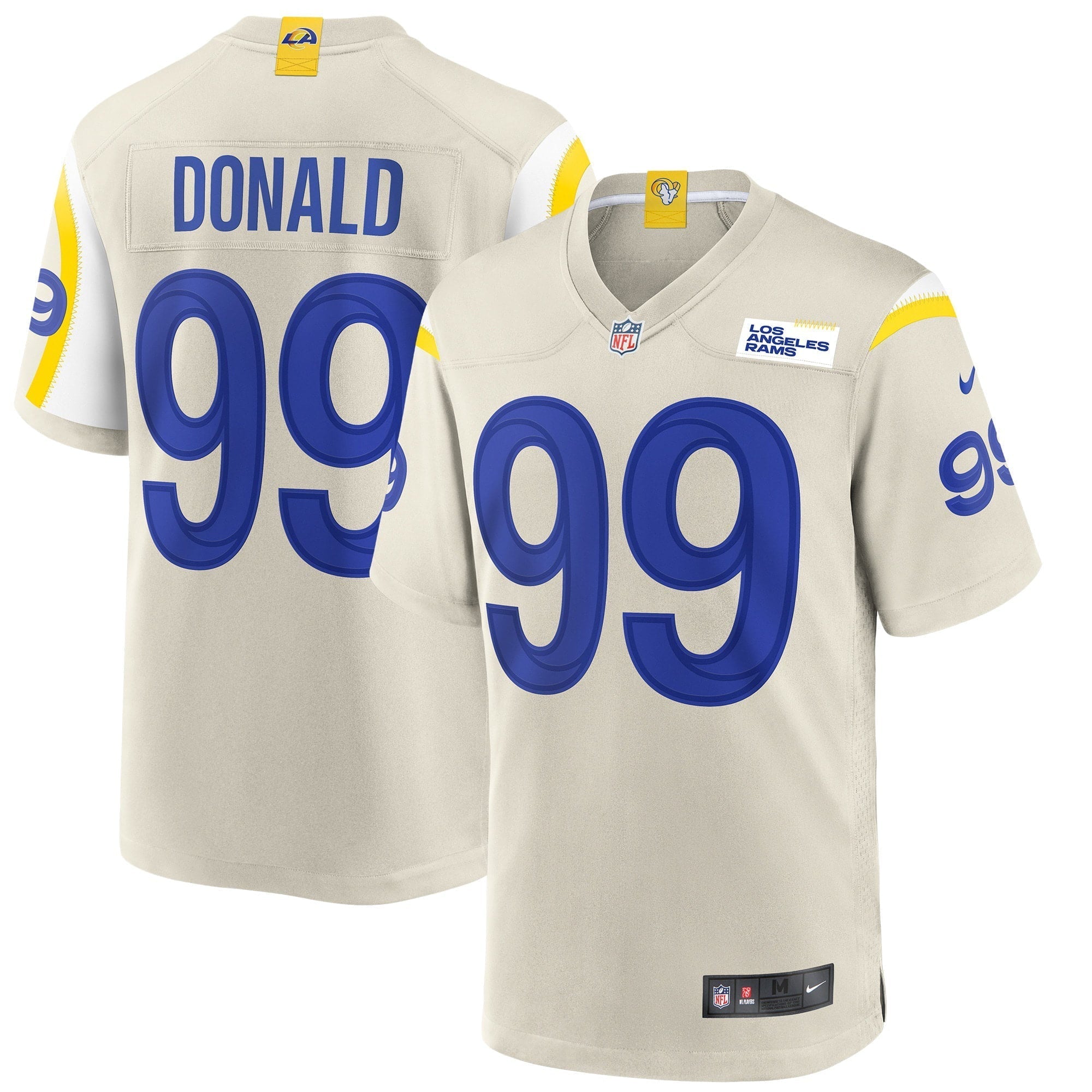 Men s Nike Aaron Donald Bone Los Angeles Rams Player Game Jersey