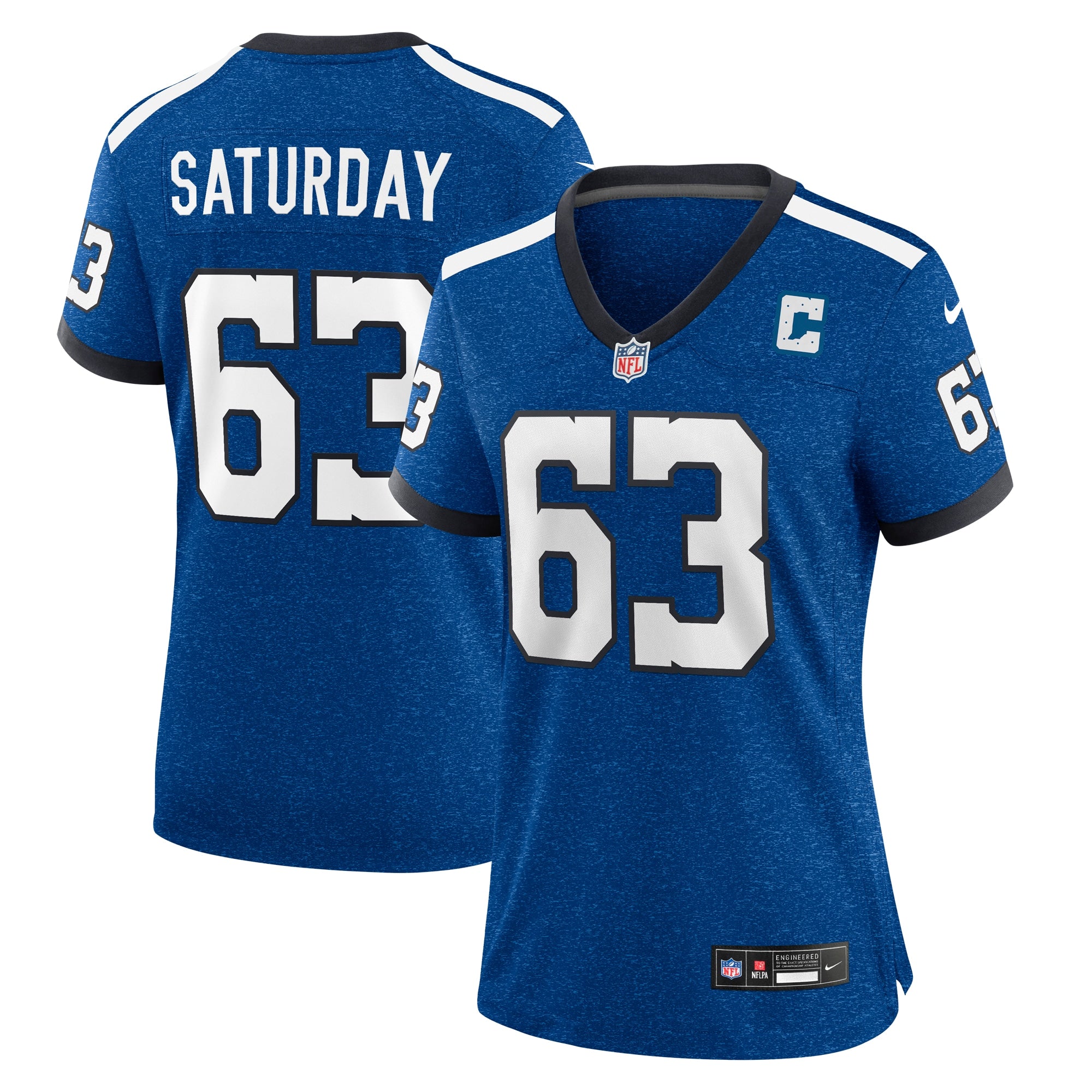 Jeff Saturday Indianapolis Colts Nike Women s Indiana Nights Alternate Game Jersey   Royal