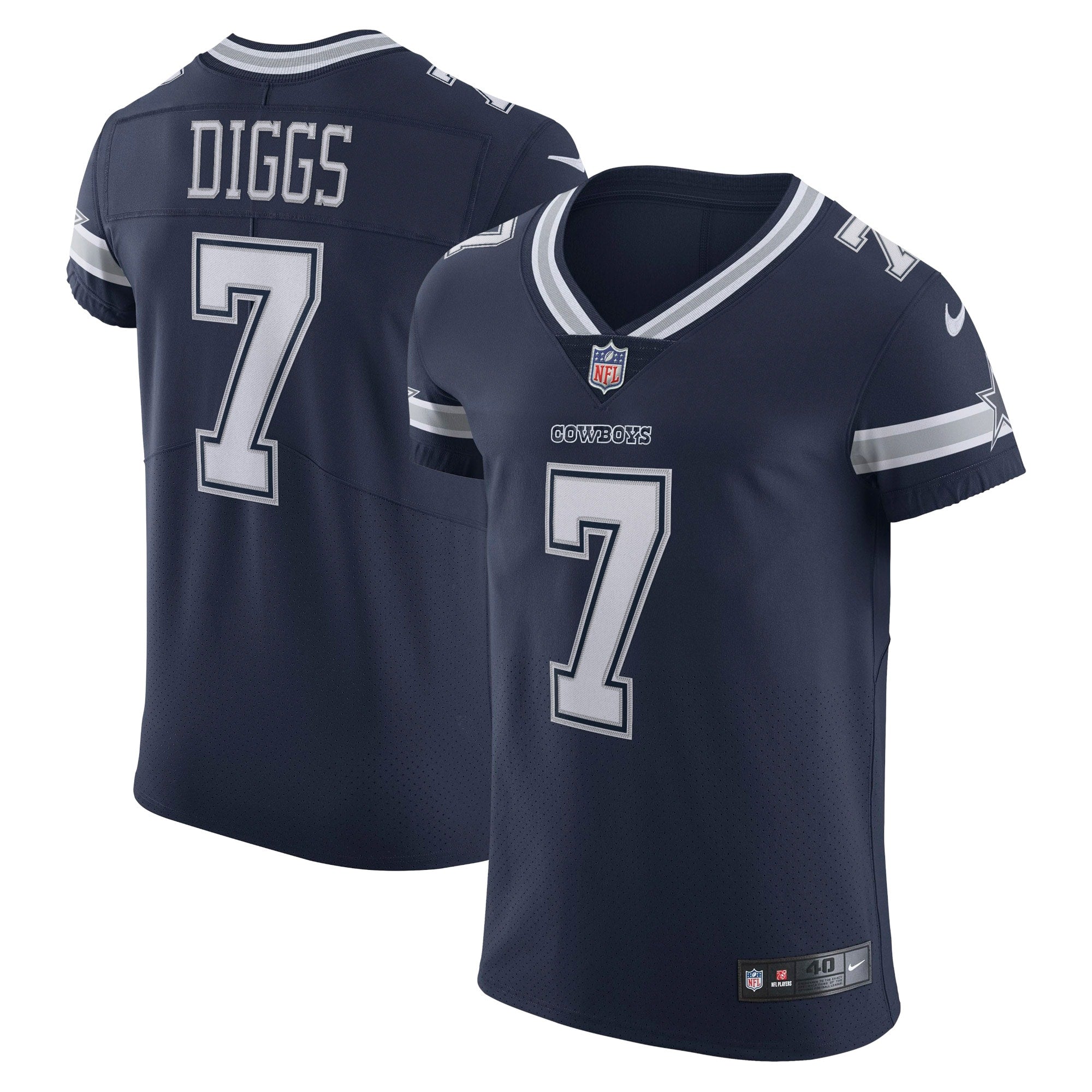 Trevon Diggs Dallas Cowboys Nike Vapor Elite Jersey   Navy