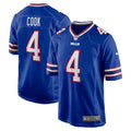 Men s Nike James Cook Royal Buffalo Bills Game Player Jersey