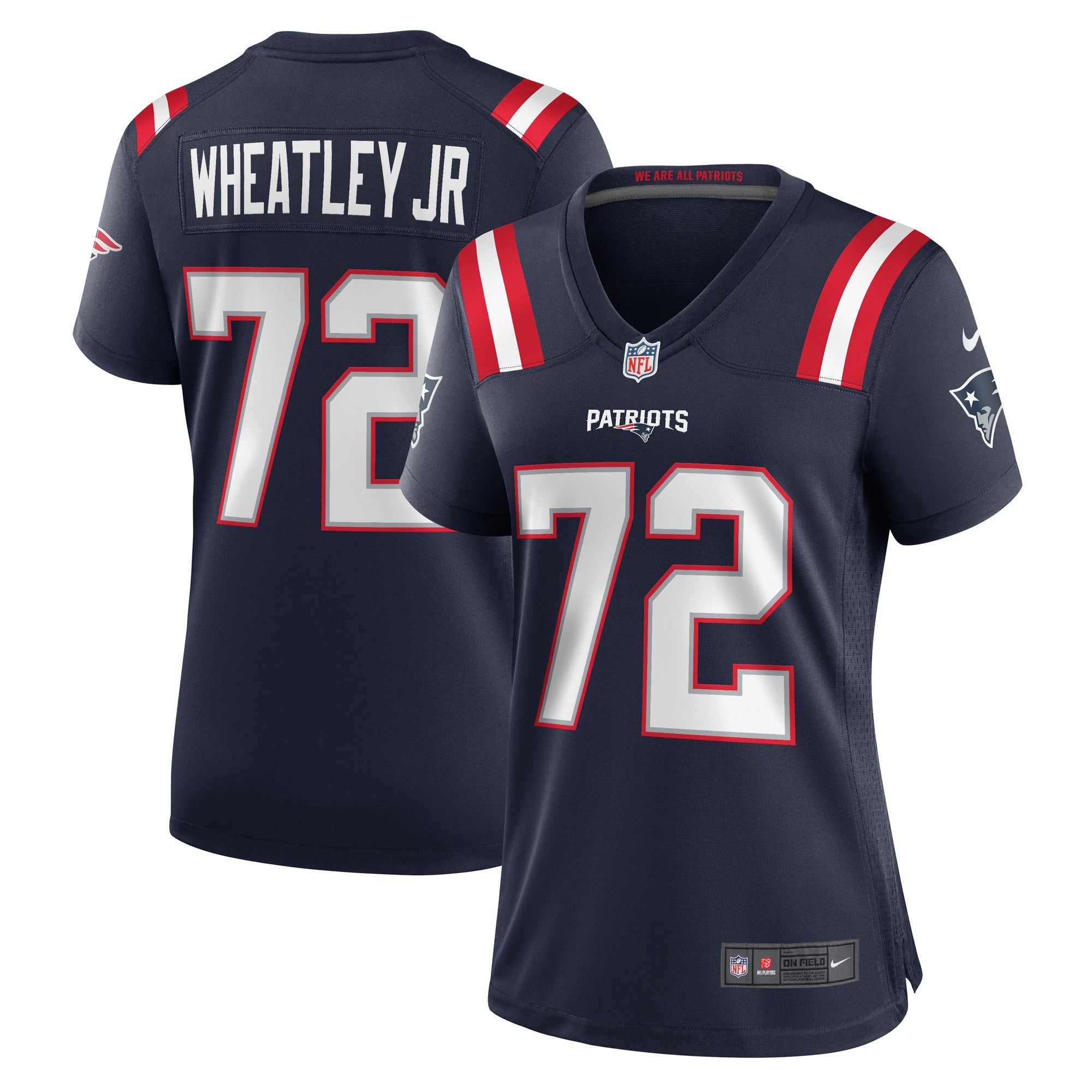 Tyrone Wheatley New England Patriots Nike Women s Team Game Jersey    Navy