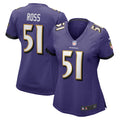 Josh Ross Baltimore Ravens Nike Women s Game Player Jersey   Purple