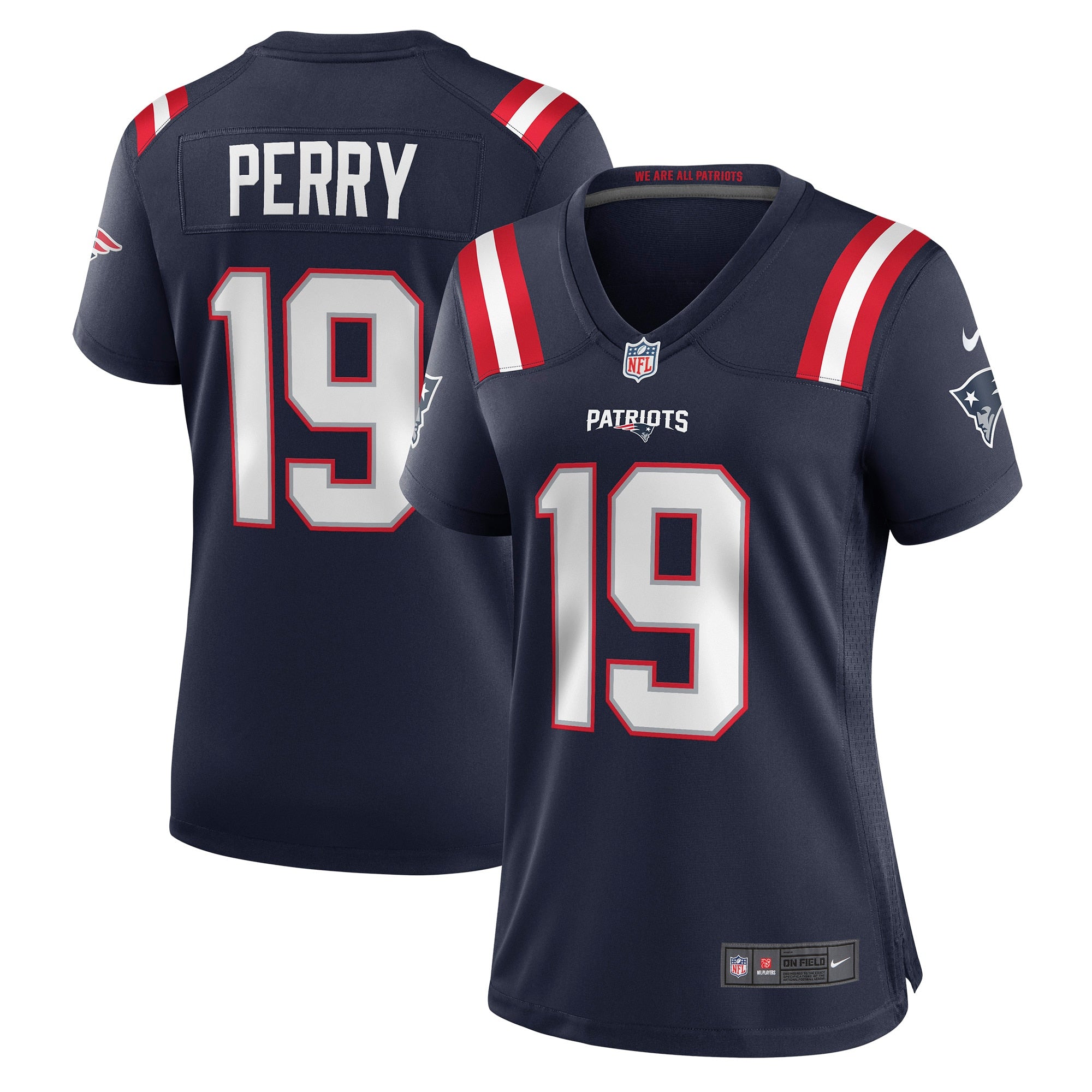 Malcolm Perry New England Patriots Nike Women s Game Player Jersey   Navy
