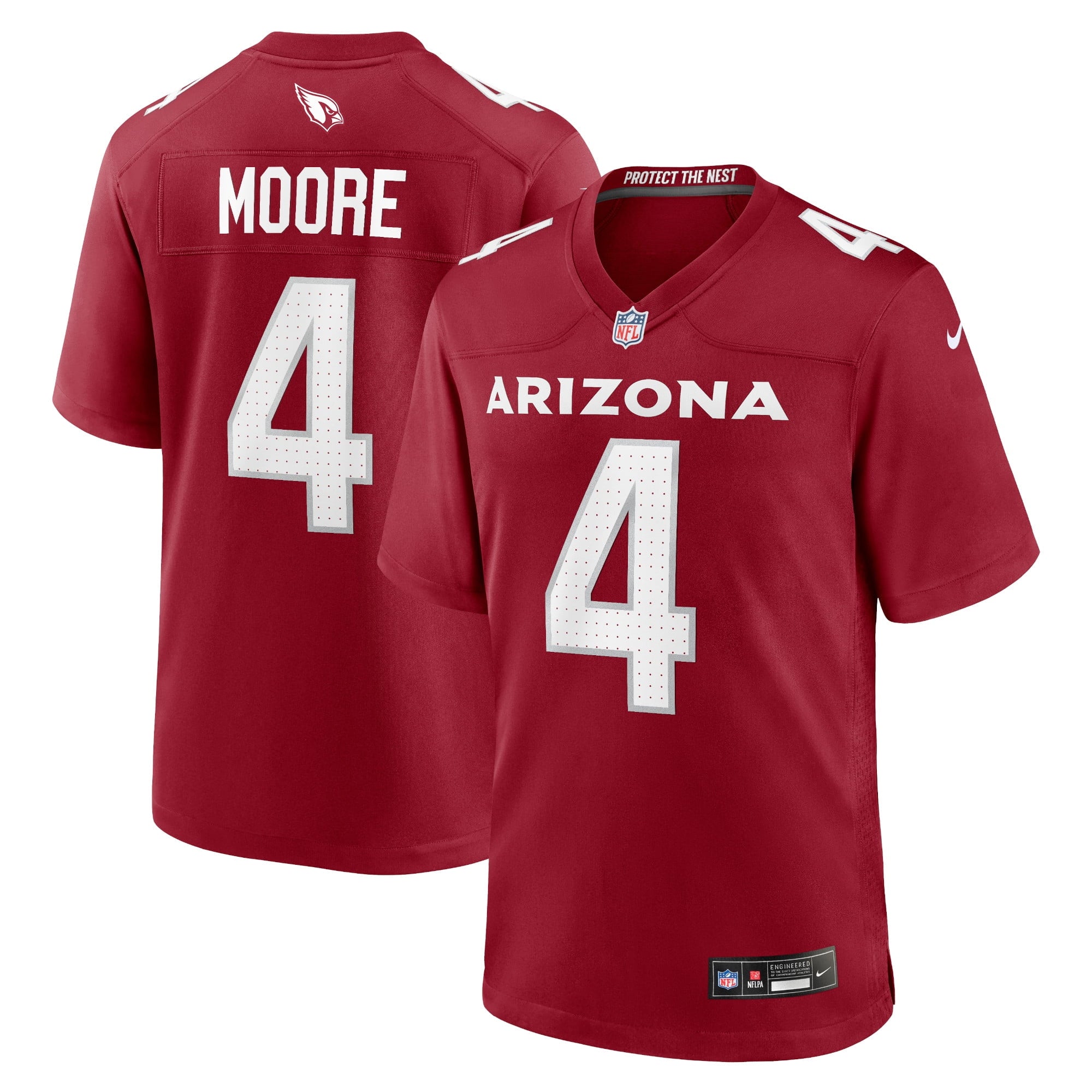 Men s Nike Rondale Moore Cardinal Arizona Cardinals Game Player Jersey