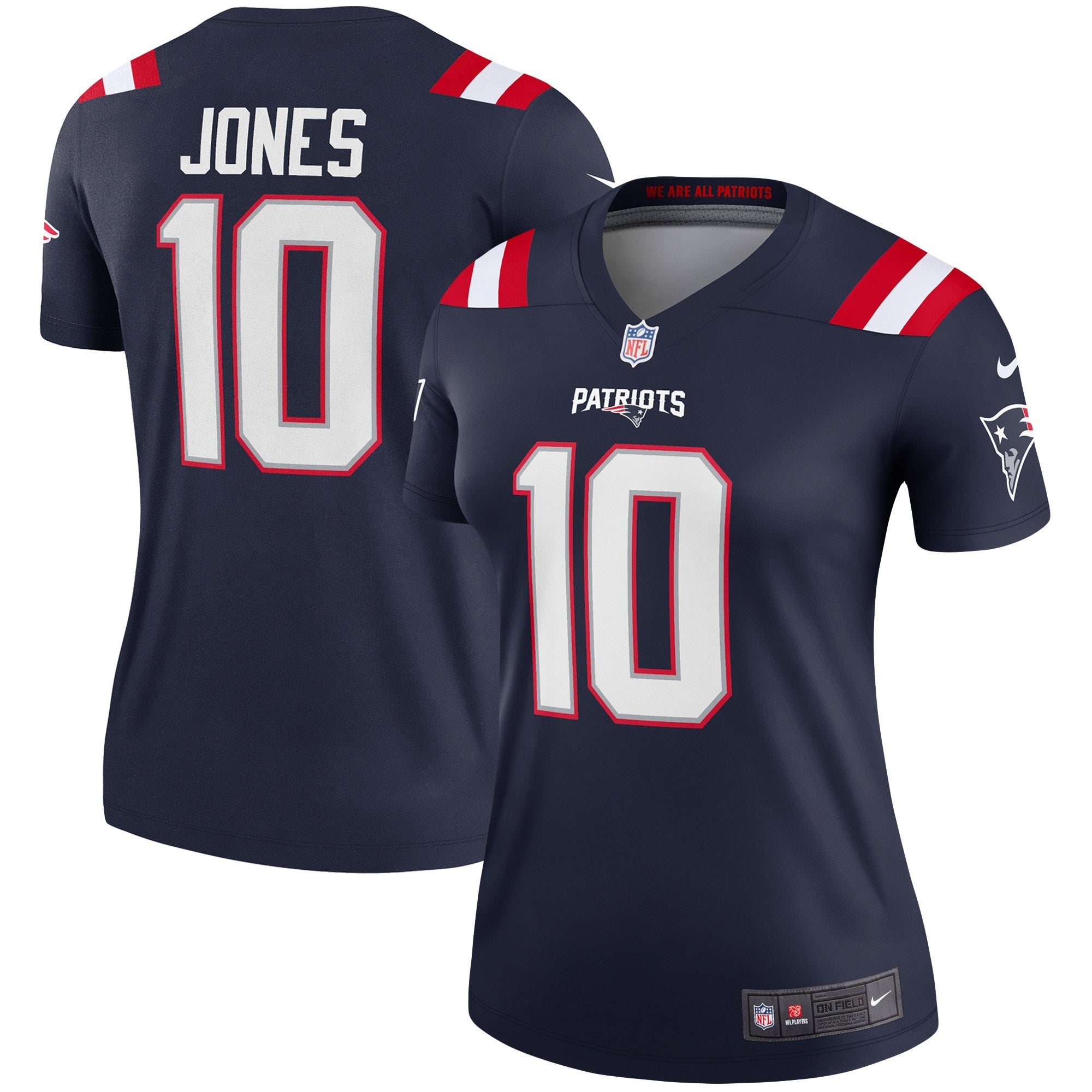 Mac Jones New England Patriots Nike Women s Legend Jersey   Navy