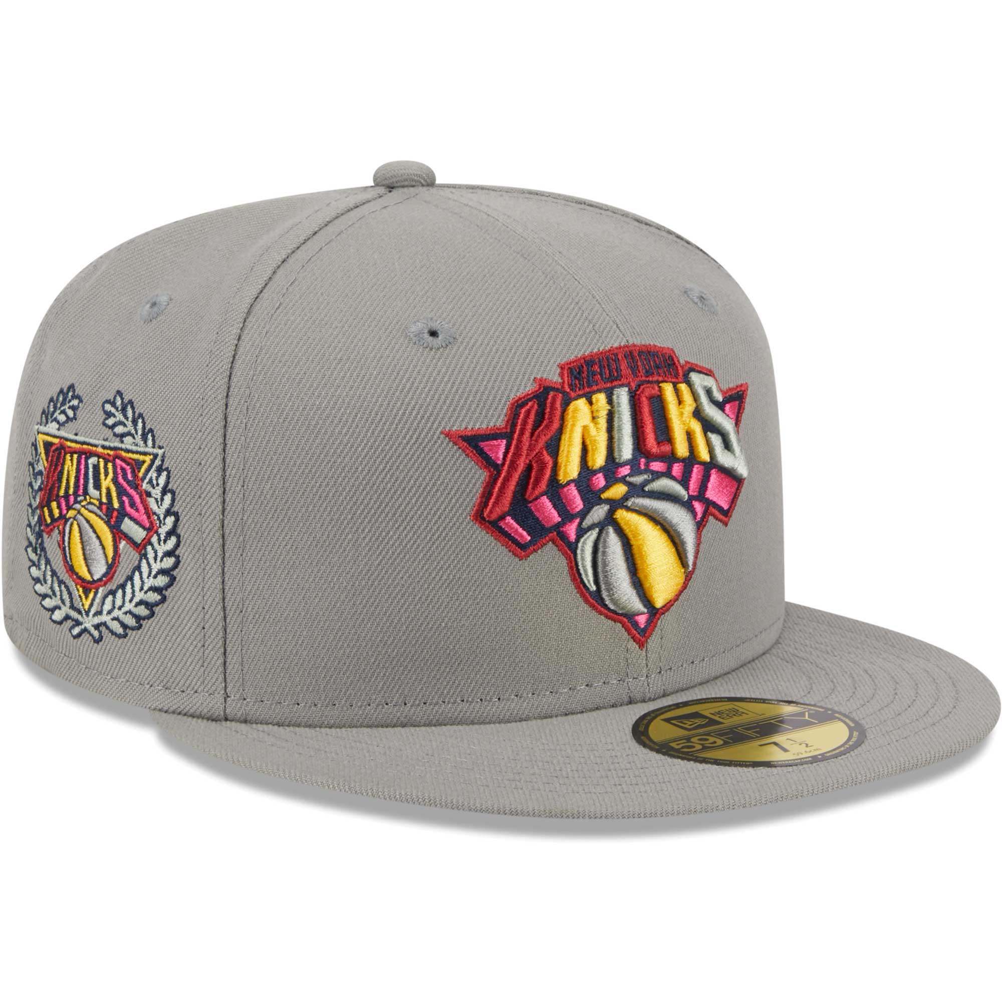 New York Knicks New Era Color Pack 59FIFTY Fitted Hat - Gray