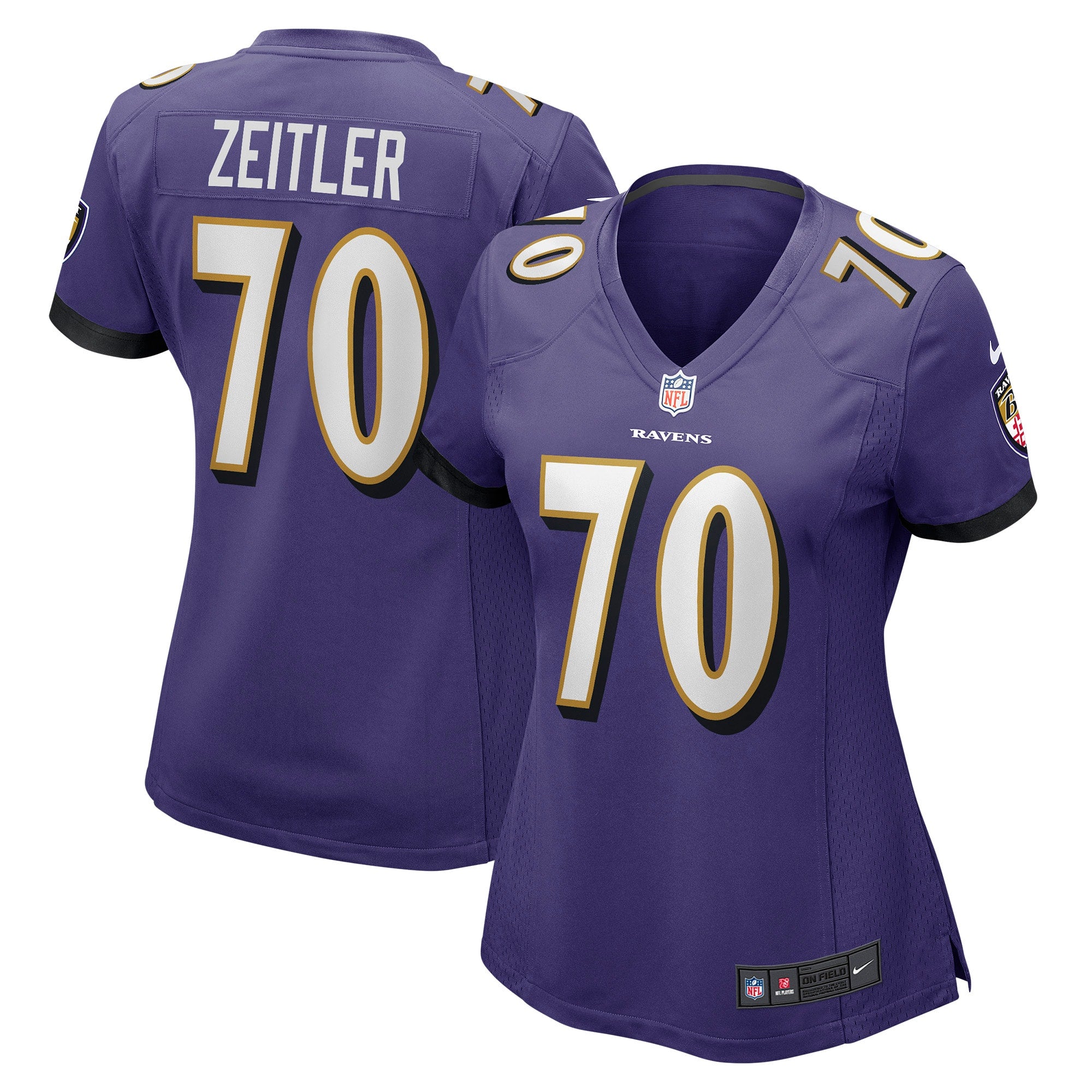 Kevin Zeitler Baltimore Ravens Nike Women s Game Jersey   Purple