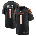 Ja Marr Chase Cincinnati Bengals Nike Game Jersey   Black