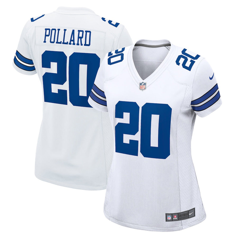 Women s Dallas Cowboys Tony Pollard Game Jersey   White