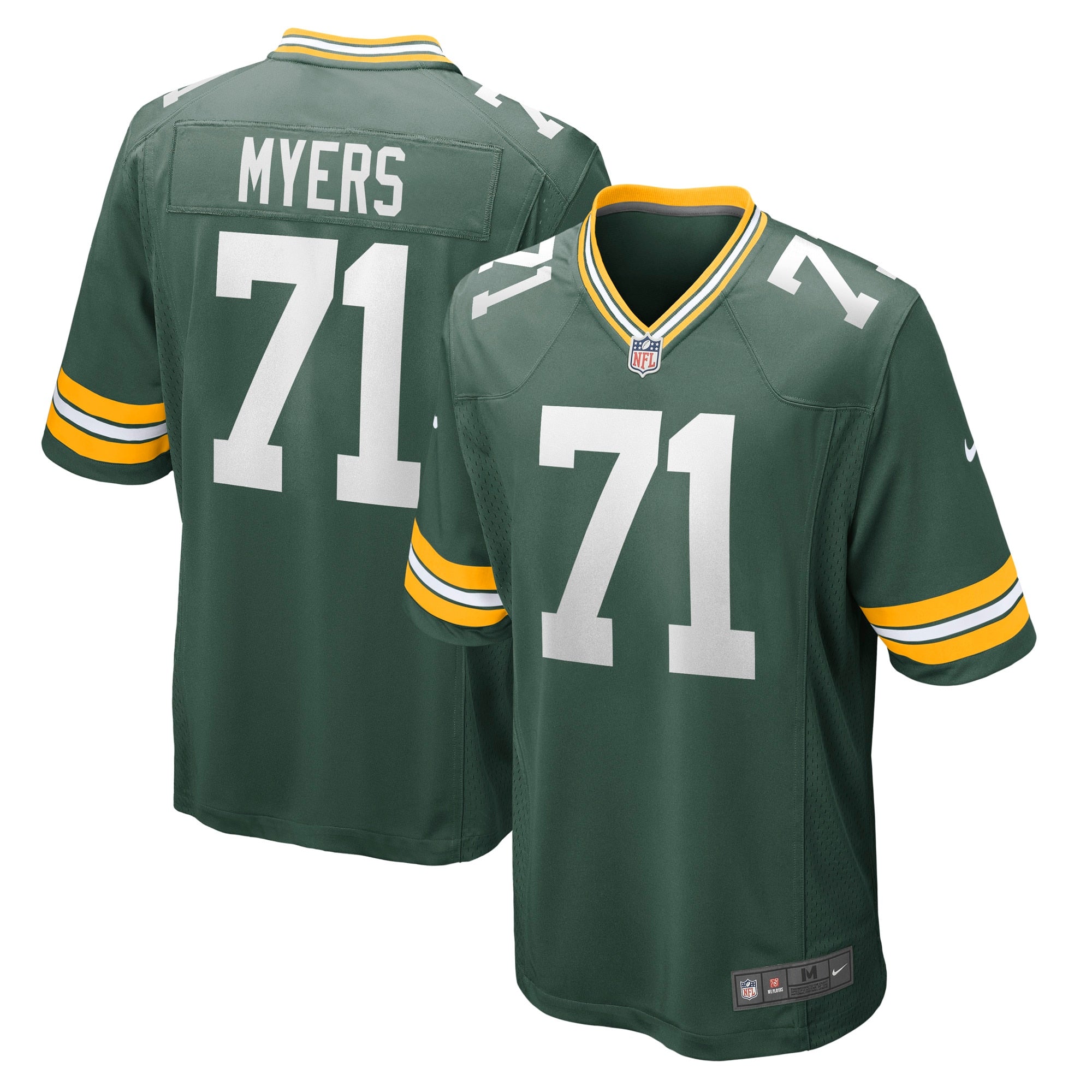 Josh Myers Green Bay Packers Nike Game Jersey   Green