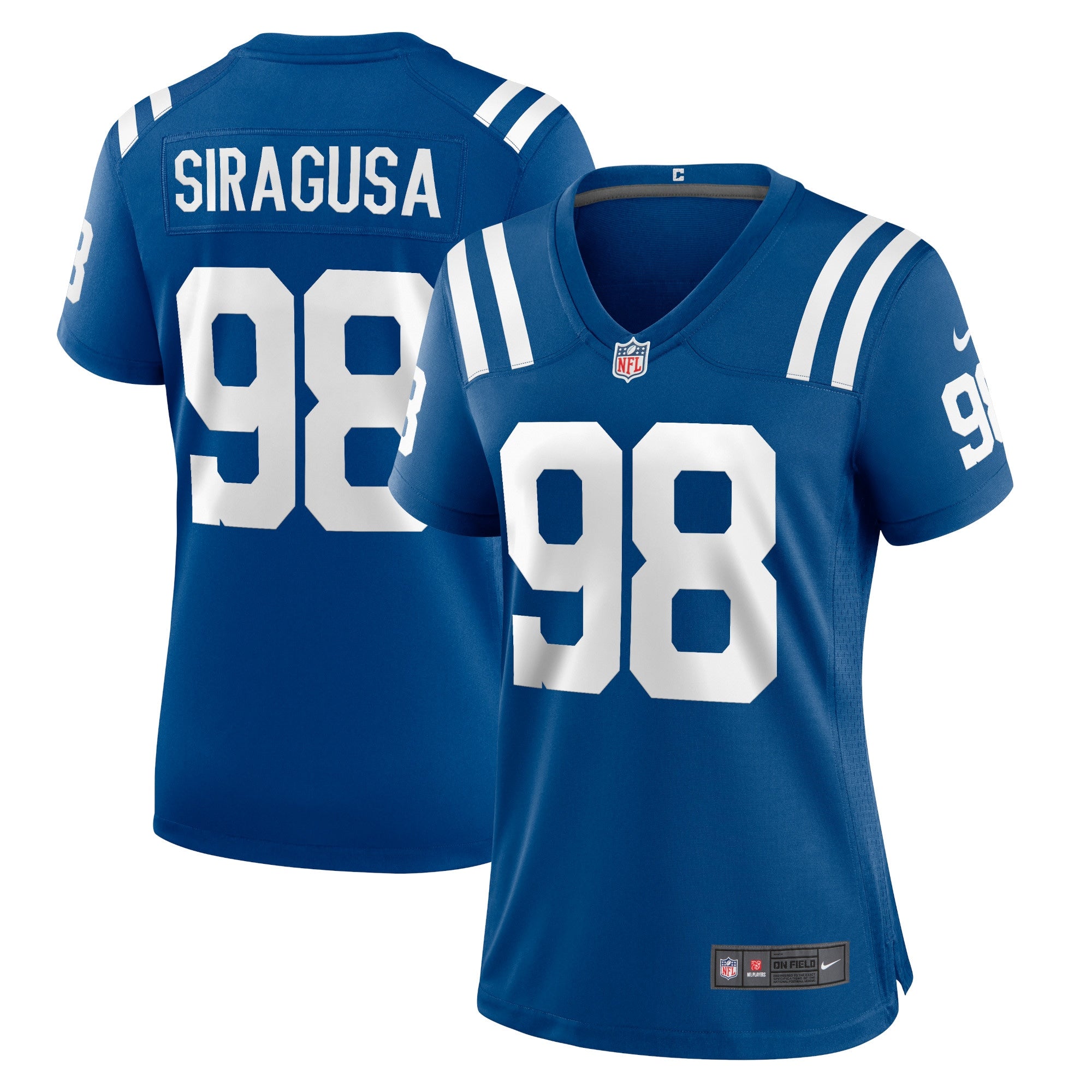 Tony Siragusa Indianapolis Colts Nike Women s Game Retired Player Jersey   Royal