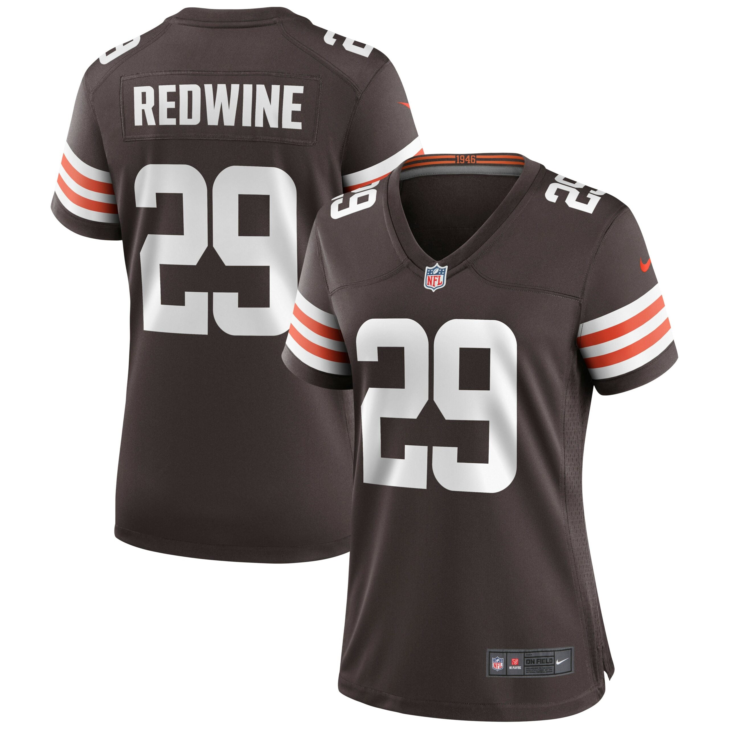 Sheldrick Redwine Cleveland Browns Nike Women s Game Jersey   Brown