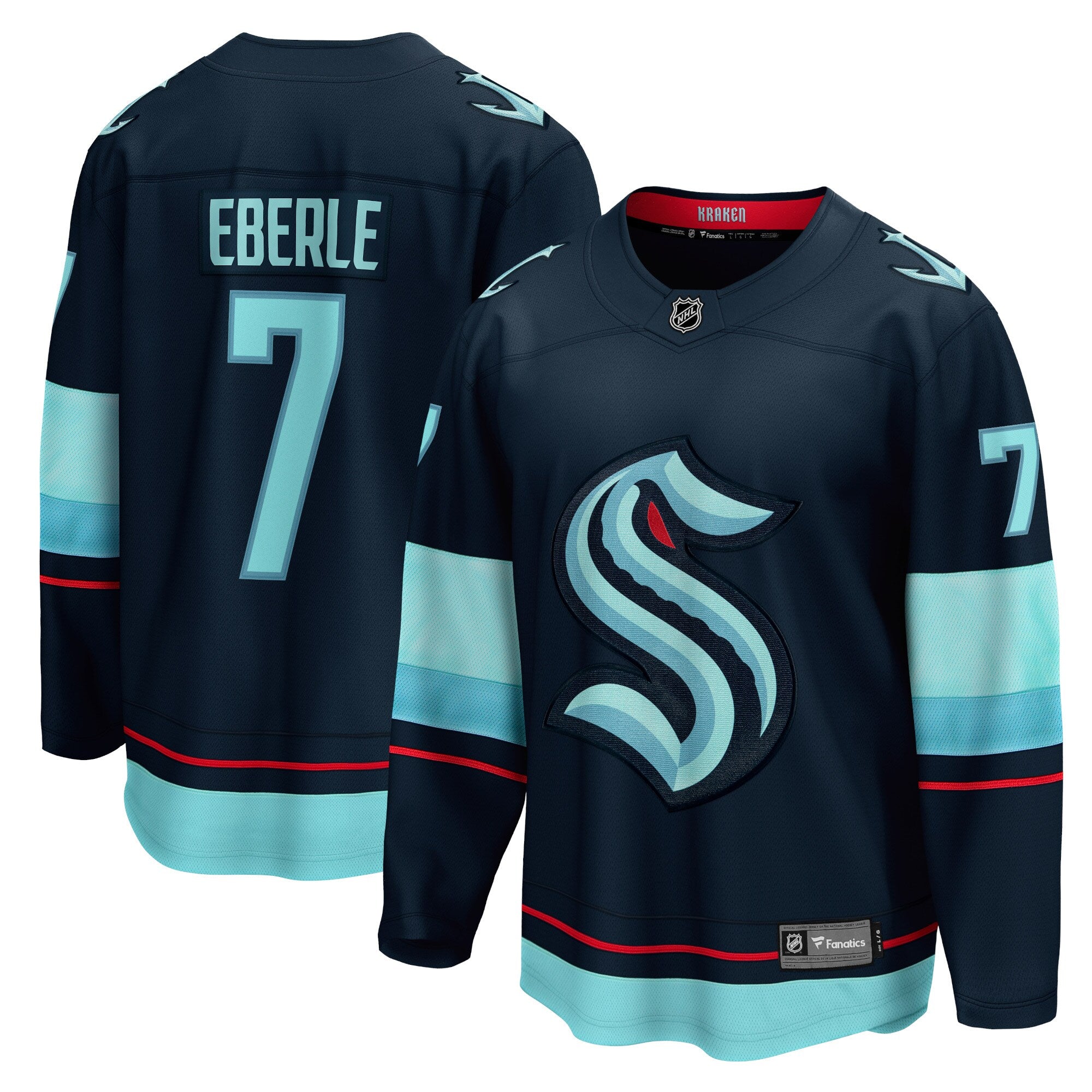 Jordans Eberle Seattle Kraken Fanatics Branded Home Breakaway Player Jersey - Navy