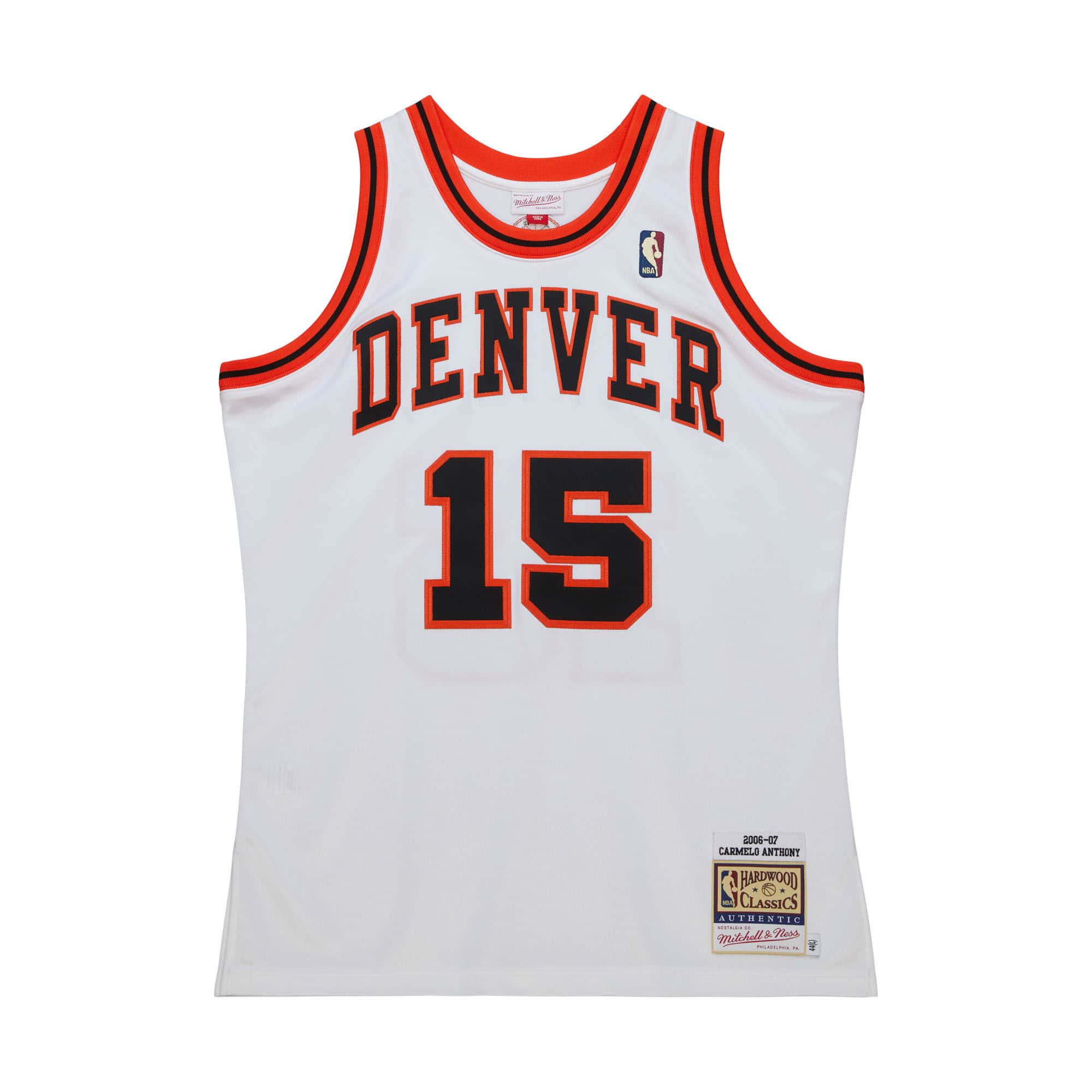Authentic Carmelo Anthony Denver Nuggets HWC 2006-07 Jersey