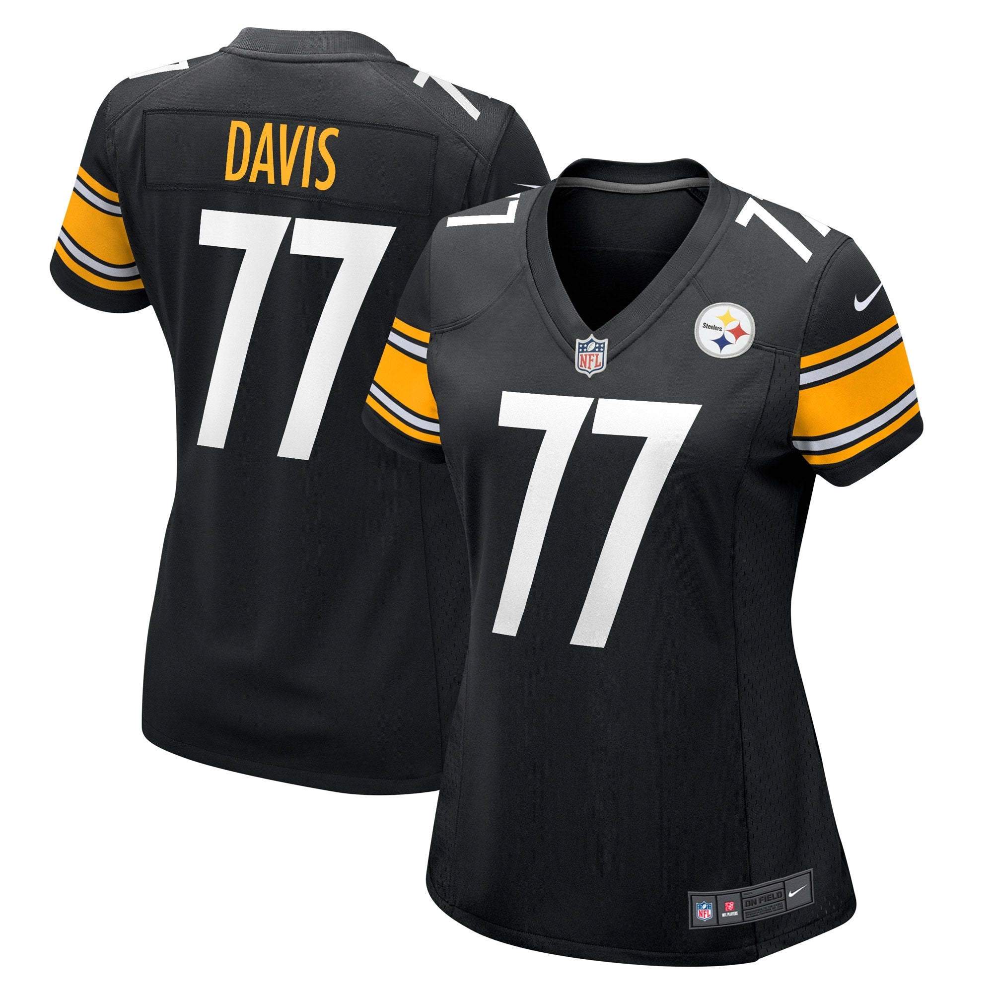 Jesse Davis Pittsburgh Steelers Nike Women s Game Player Jersey   Black